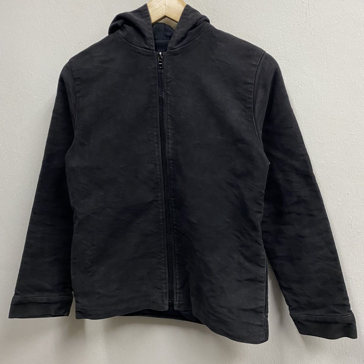 A.P.C. Vintage A.P.C. Suede Cotton Plain Zipper Hoodie Size US S / EU 44-46 / 1 - 5 Thumbnail