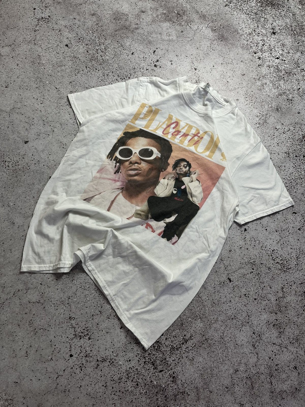 Gildan × Vintage 🎵PlayBoi Carti Style T-Shirt PB Carti Tee Size US M / EU 48-50 / 2 - 1 Thumbnail