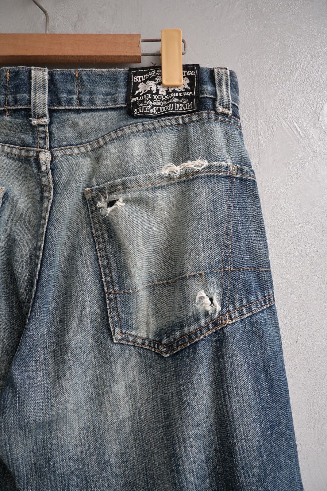 Stussy Stussy 90’s stone wash denim pant Size US 31 - 5 Thumbnail