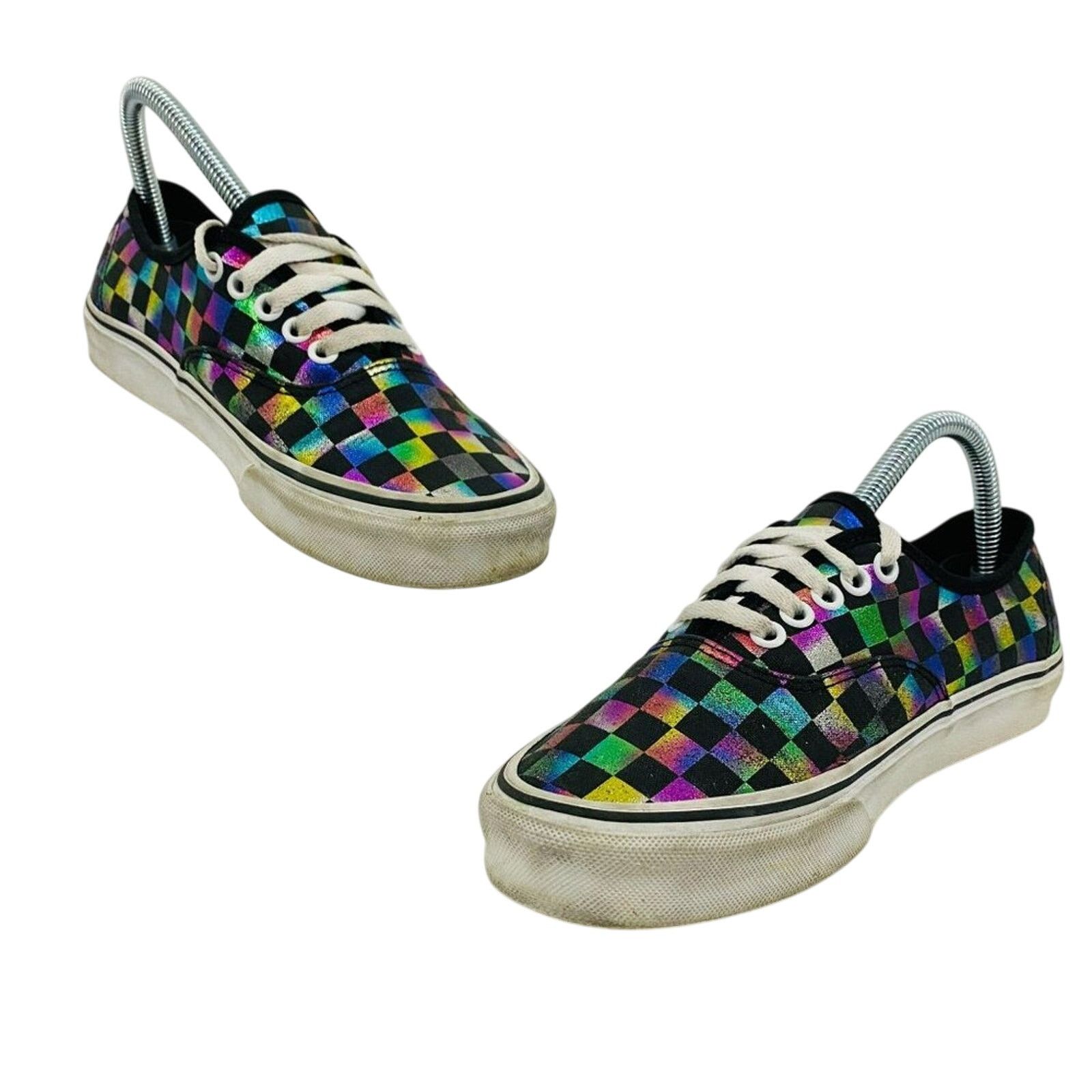 Vans Vans Iridescent Black Checkerboard Skate M 7 W 8.5 Size US 8.5 / IT 38.5 - 9 Thumbnail