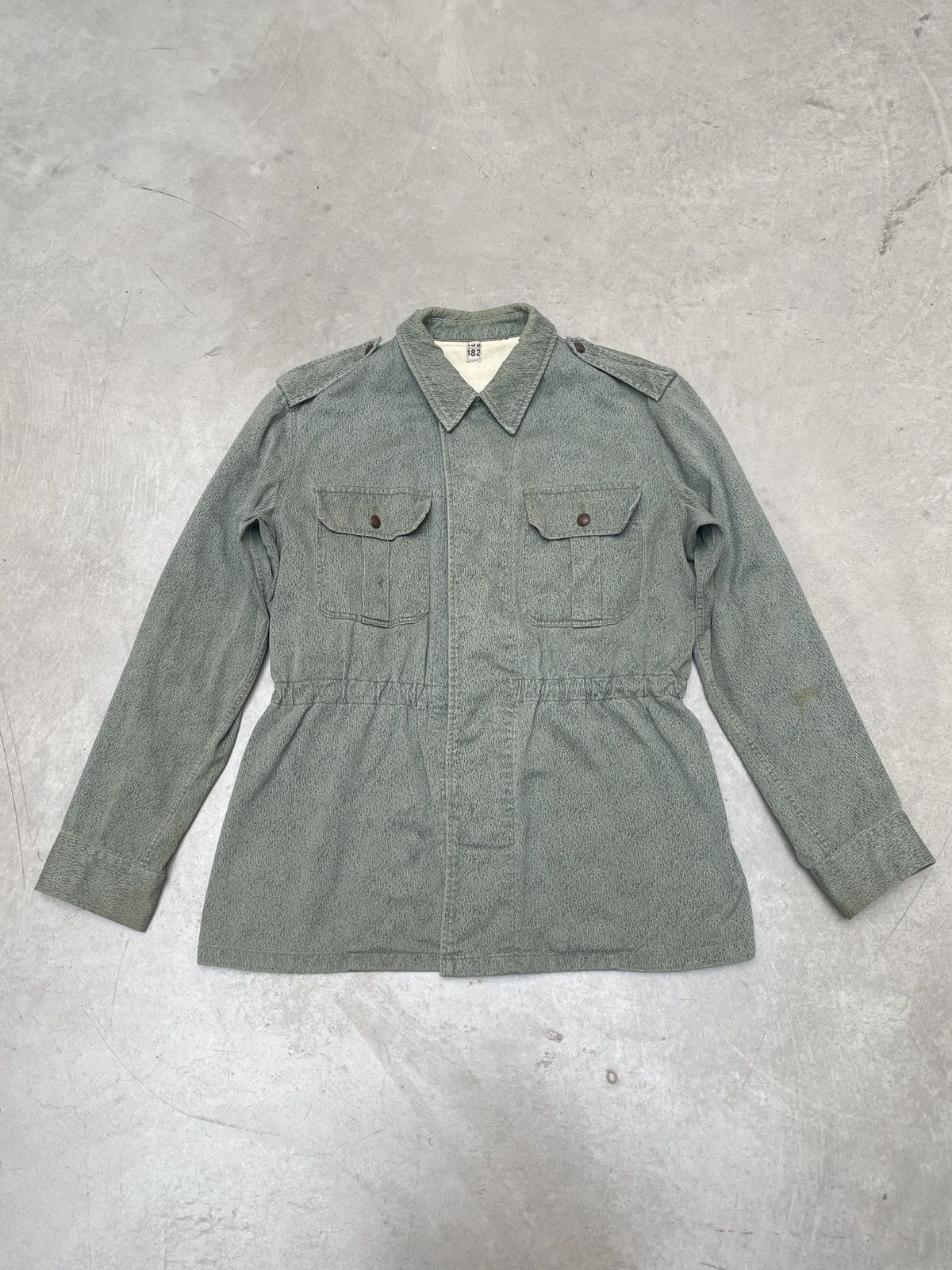 Vintage Late 60s DDR Rain Camo Chore Jacket Size L/XL Size US L / EU 52-54 / 3 - 2 Thumbnail