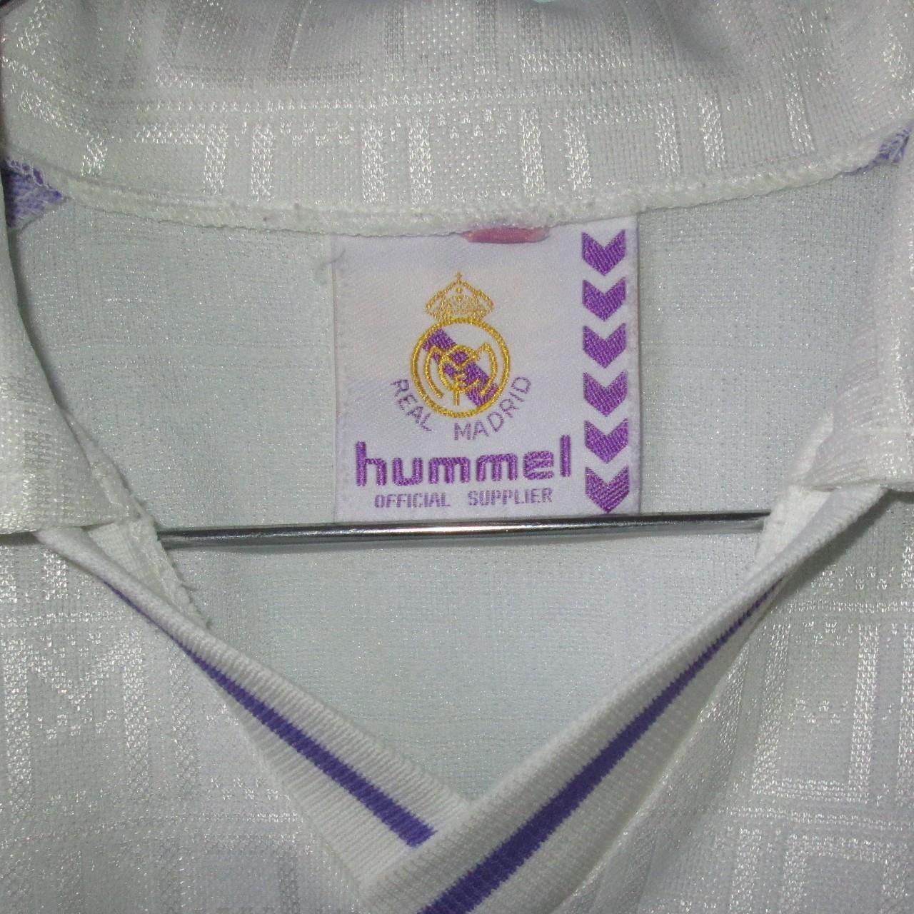 Hummel Real Madrid Spain 1986 1987 1988 Home Shirt Jersey Size US S / EU 44-46 / 1 - 4 Thumbnail
