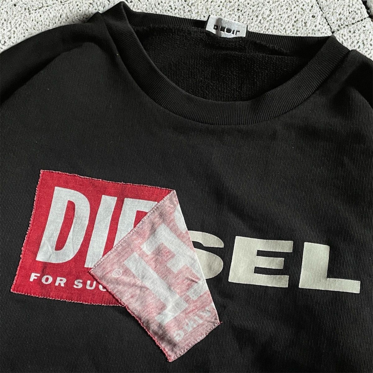 Diesel Black Diesel sweatshirt Y2K vintage grunge Size M / US 6-8 / IT 42-44 - 2 Thumbnail