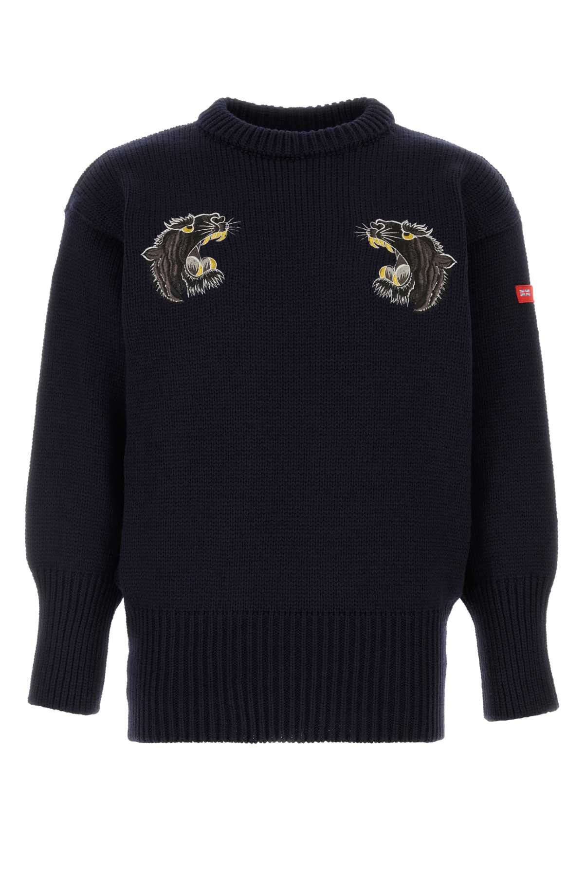 Junya Watanabe Midnight Blue Wool Sweater Size US L / EU 52-54 / 3 - 1 Thumbnail