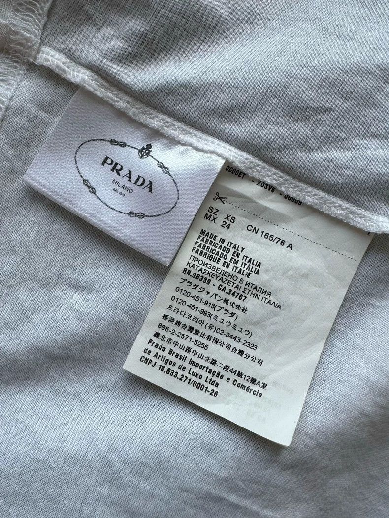 Prada Prada Pure cotton mulberry silk stitching long-sleeved dre Size XS / US 0-2 / IT 36-38 - 9 Thumbnail