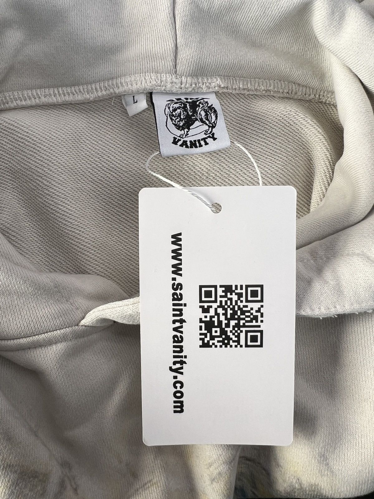 Saint Vanity Saint Vanity “Vain Life” Hoodie (Cream) / LARGE Size US L / EU 52-54 / 3 - 4 Thumbnail