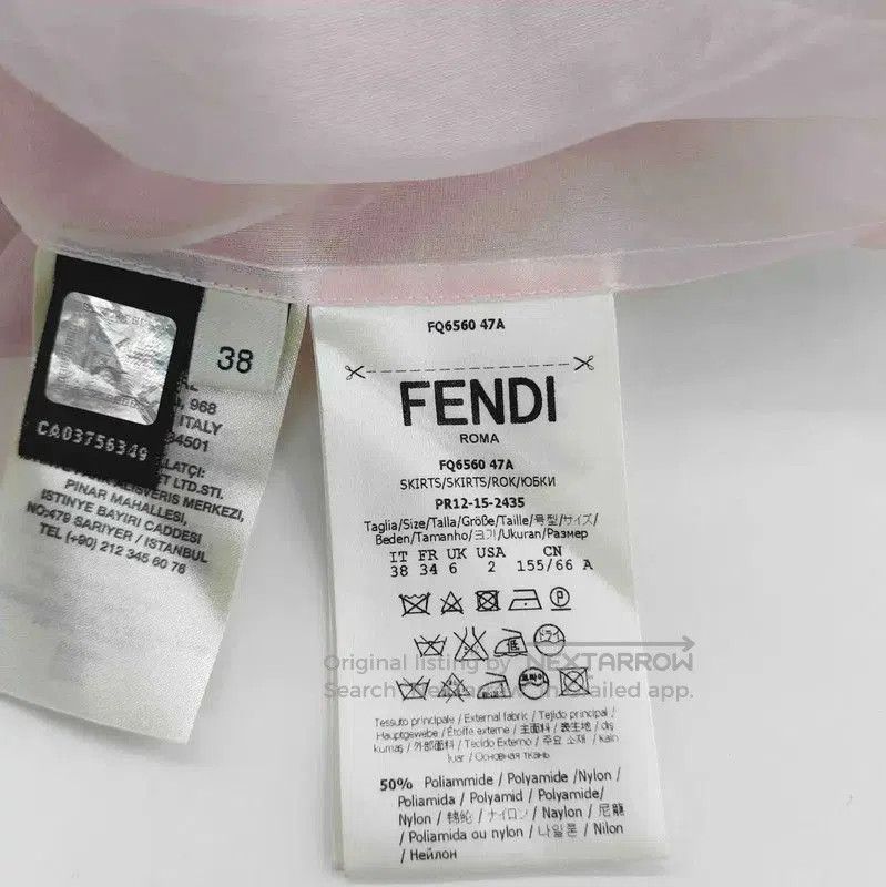 Fendi Fendi Pink Polyester Women's Half Skirt . Size 23" - 4 Thumbnail