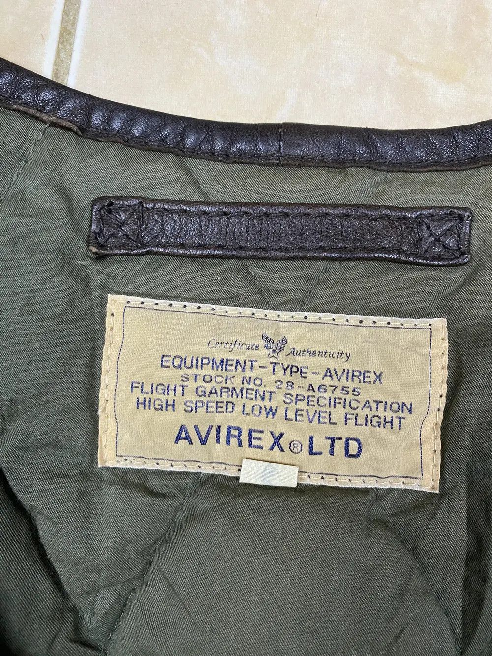 Avirex × Genuine Leather × Vintage Vintage Avirext Vest Leather Jacket Flight Garment Size US M / EU 48-50 / 2 - 5 Thumbnail