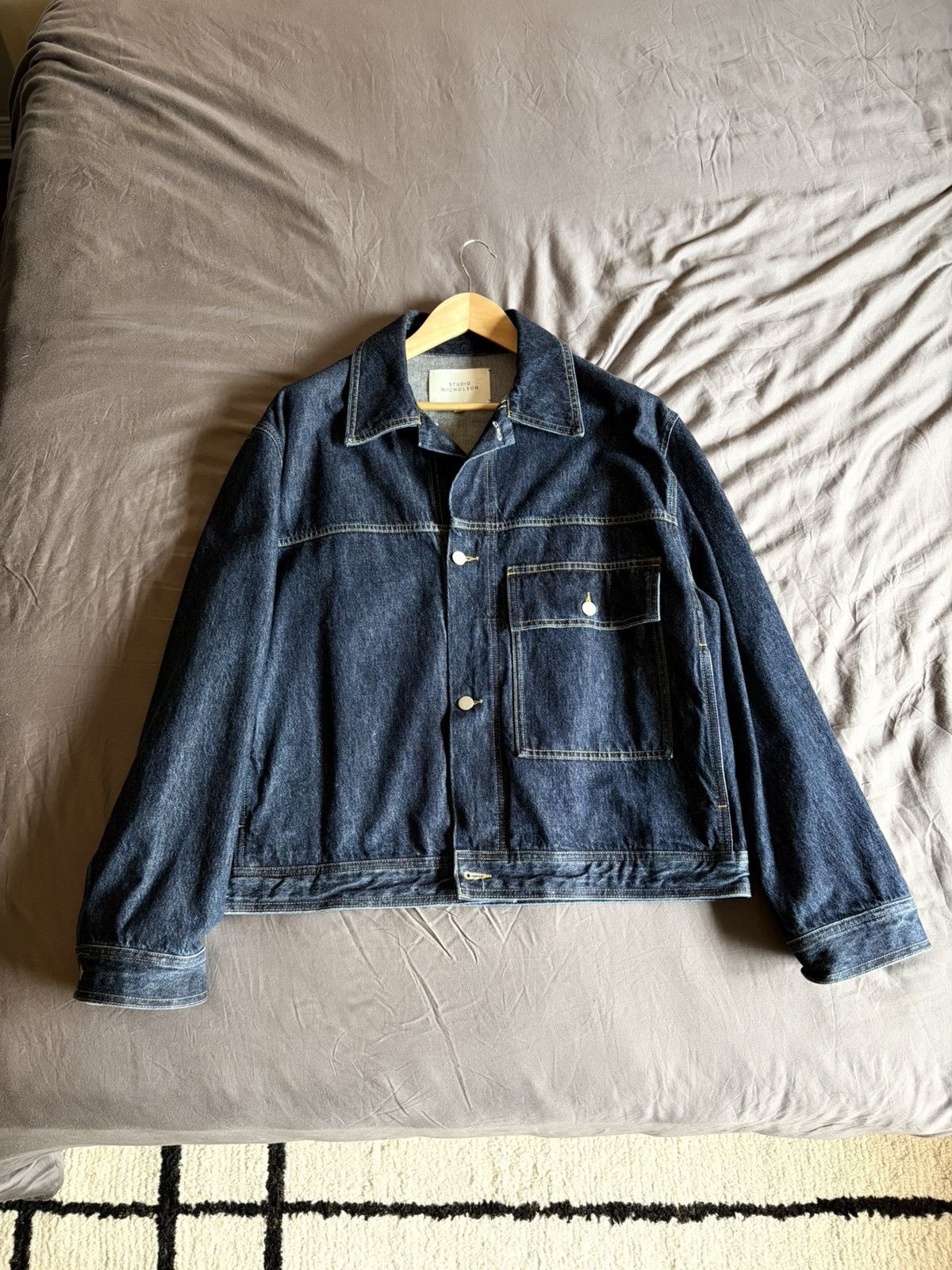 Studio Nicholson Studio Nicholson Raw Denim Petar Jacket Size US M / EU 48-50 / 2 - 1 Thumbnail