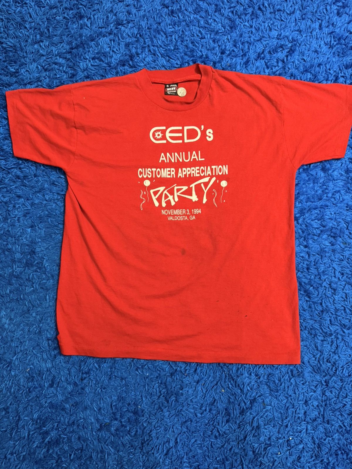 Fruit Of The Loom Vintage SS XL 94 CED’s Annual Customer Appreciation Tee Size US XL / EU 56 / 4 - 1 Thumbnail