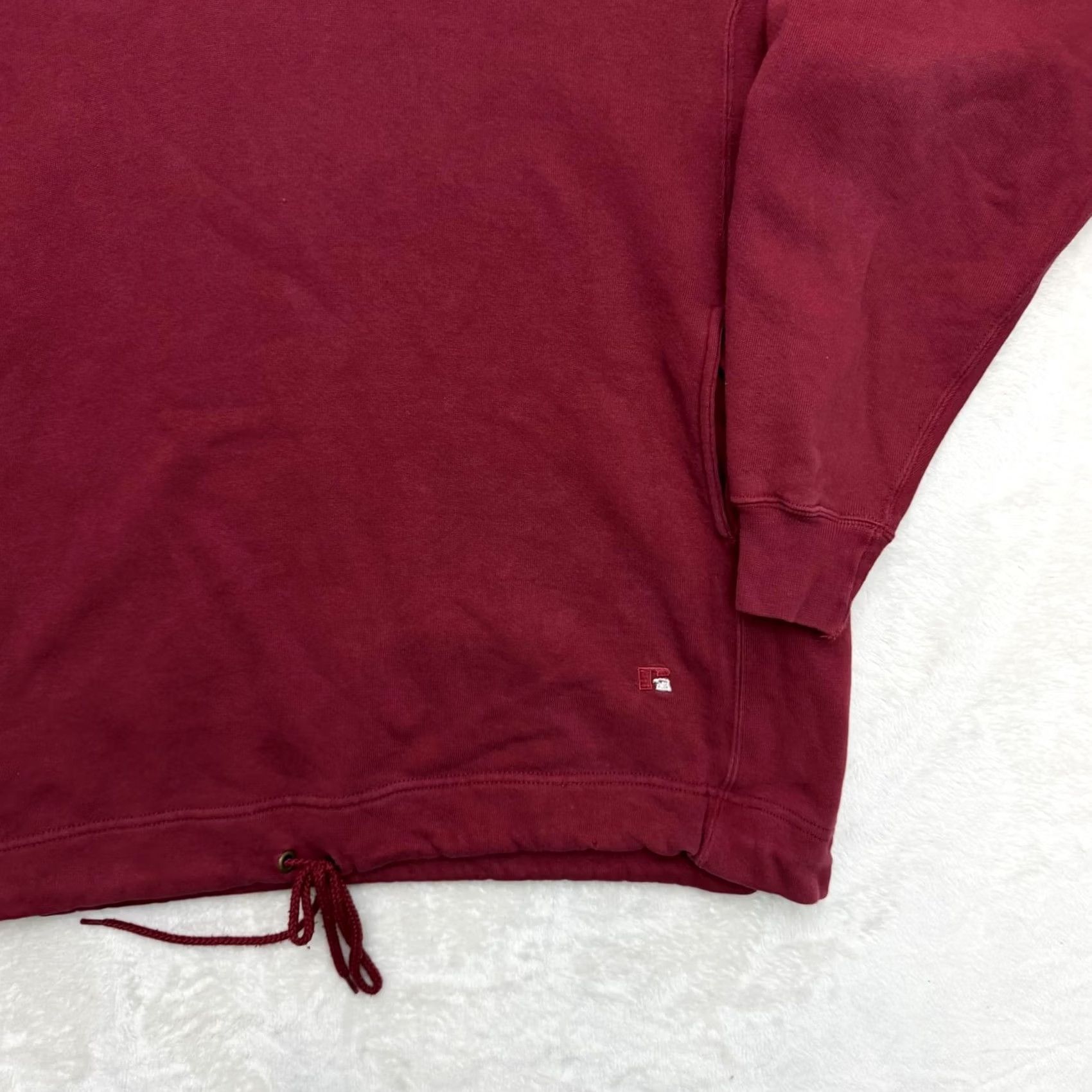 Russell Athletic VINTAGE Russell Athletic Hoodie Mens Large Red Pullover Fleece Pocket Logo Size US L / EU 52-54 / 3 - 4 Thumbnail