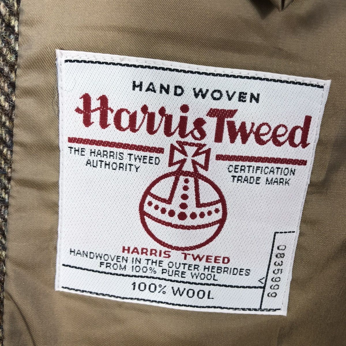 Harris Tweed 🔥VINTAGE WOOL HERRINGBONE JACKET HARRIS TWEED DOUBLE BREAST Size US M / EU 48-50 / 2 - 19 Thumbnail