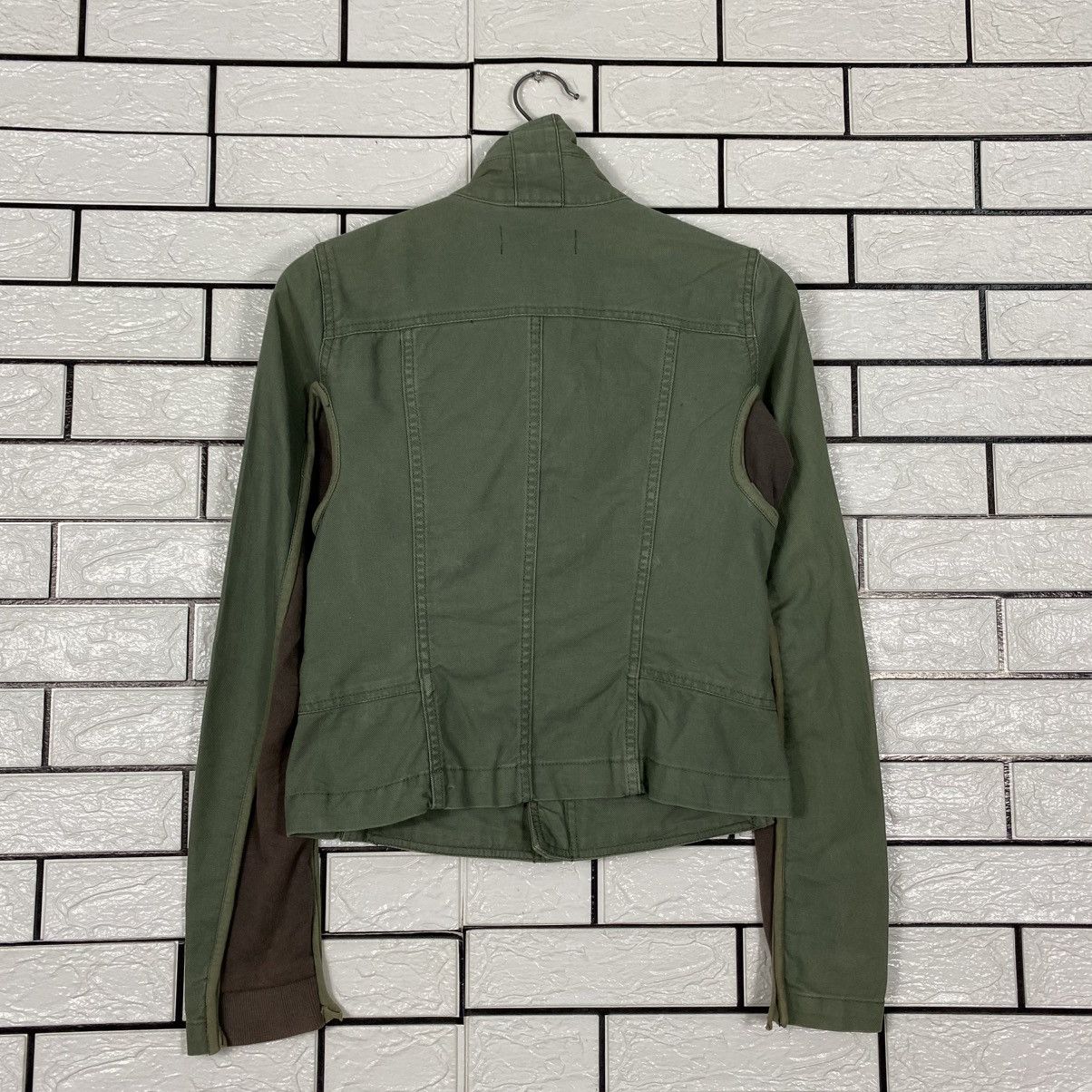 Japanese Brand 📌Vintage Cropped Biker Jacket Parachute Military Style Size M / US 6-8 / IT 42-44 - 9 Thumbnail