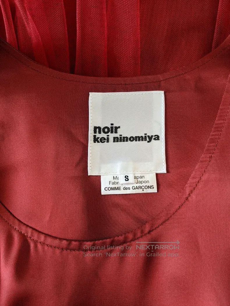 Comme des Garcons Comme Des Garcons Red vintage lace tulle dress Size S / US 4 / IT 40 - 7 Thumbnail
