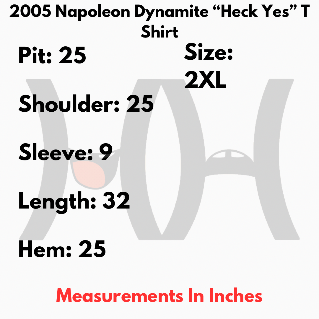 Vintage 2005 Napoleon Dynamite “Heck Yes” T Shirt Size US XXL / EU 58 / 5 - 5 Thumbnail