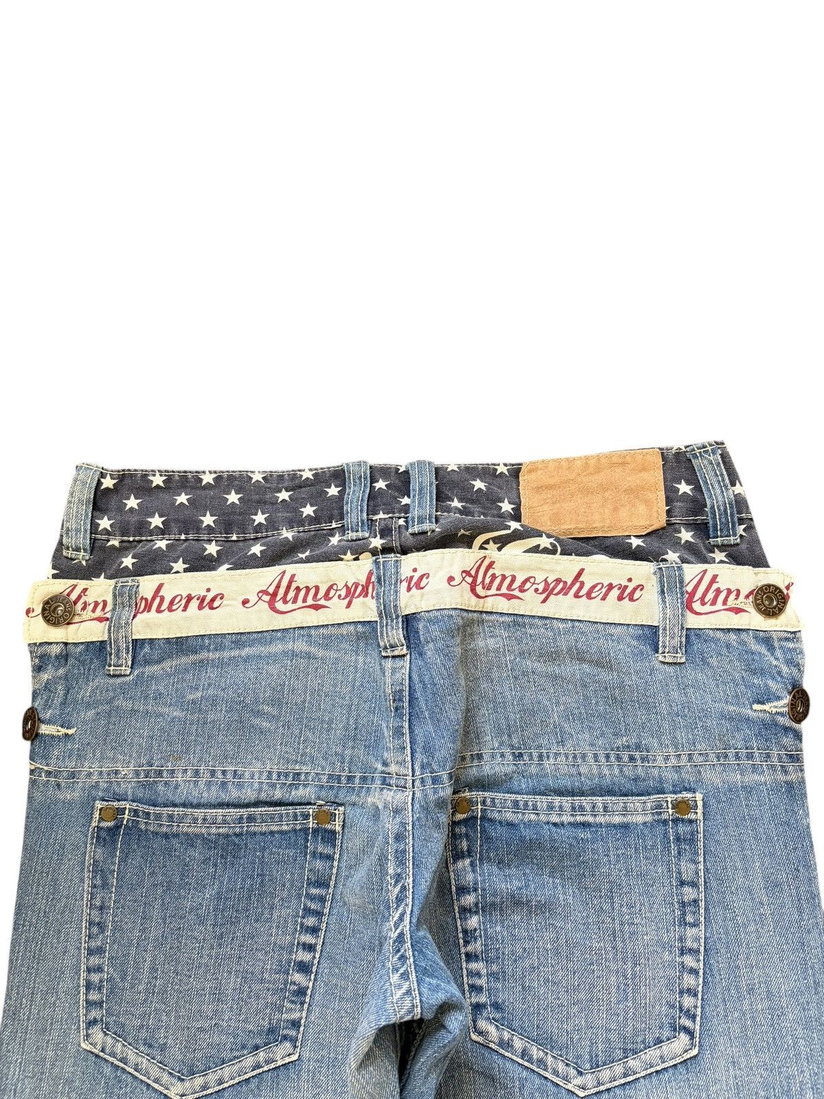 Ksubi Vintage Japanese Brand Double Waist Distress Jeans Size 31" - 4 Thumbnail