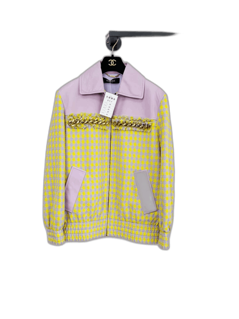 Versace Versace Colorful Patchwork Jacket for Women Size L / US 10 / IT 46 - 1 Thumbnail