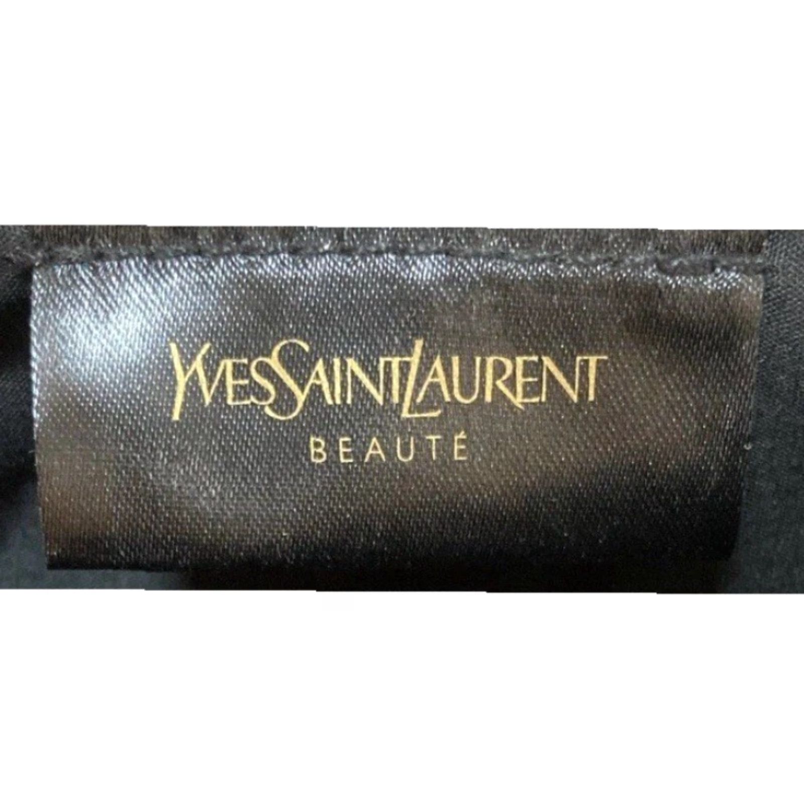 Yves Saint Laurent Yves Saint Laurent YSL Beauté Black Shinny Small Designer Handbag Women’s Clutch Size ONE SIZE - 3 Thumbnail
