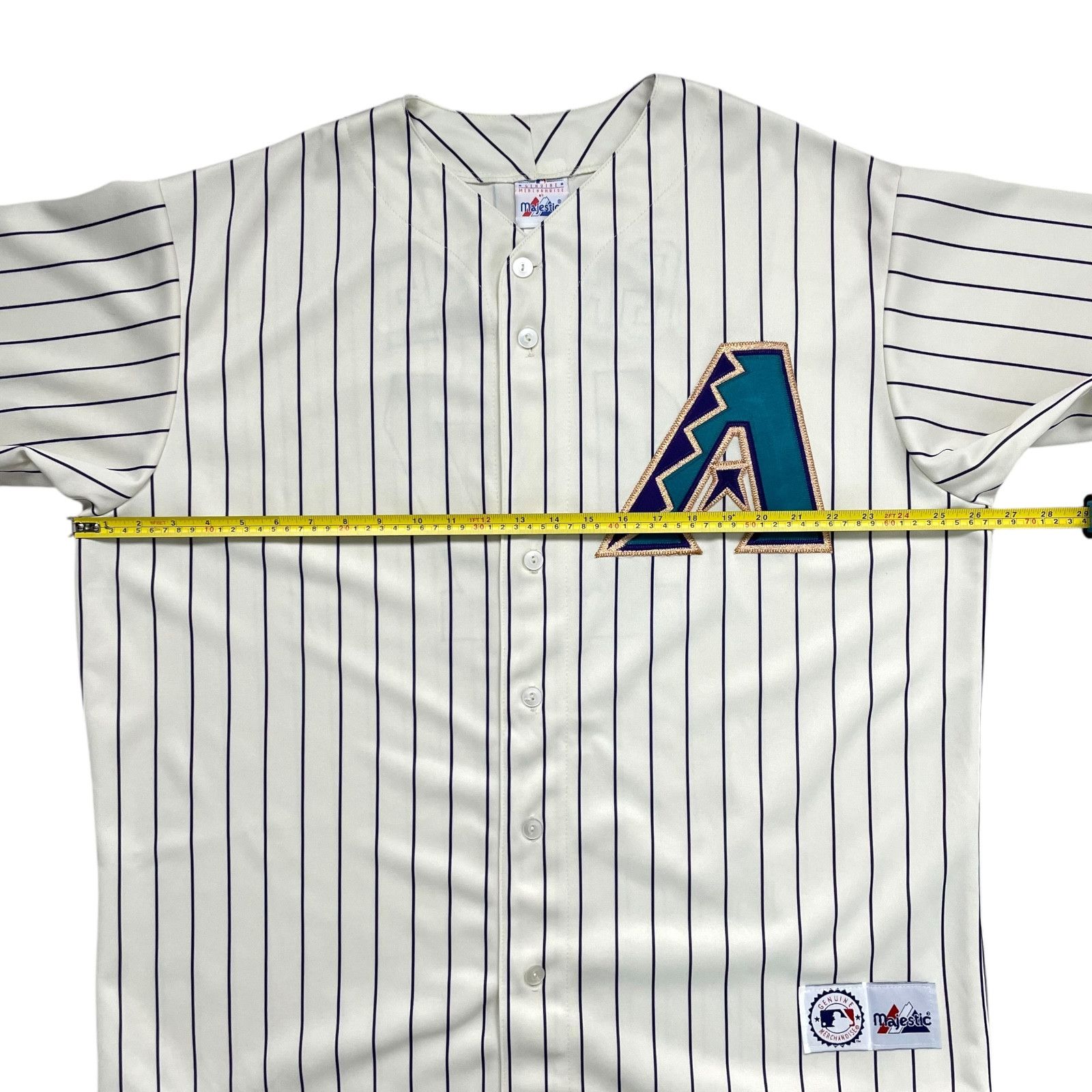 Majestic ARIZONA DIAMONDBACKS MARK GRACE MAJESTIC PINSTRIPE JERSEY Size US XL / EU 56 / 4 - 11 Thumbnail