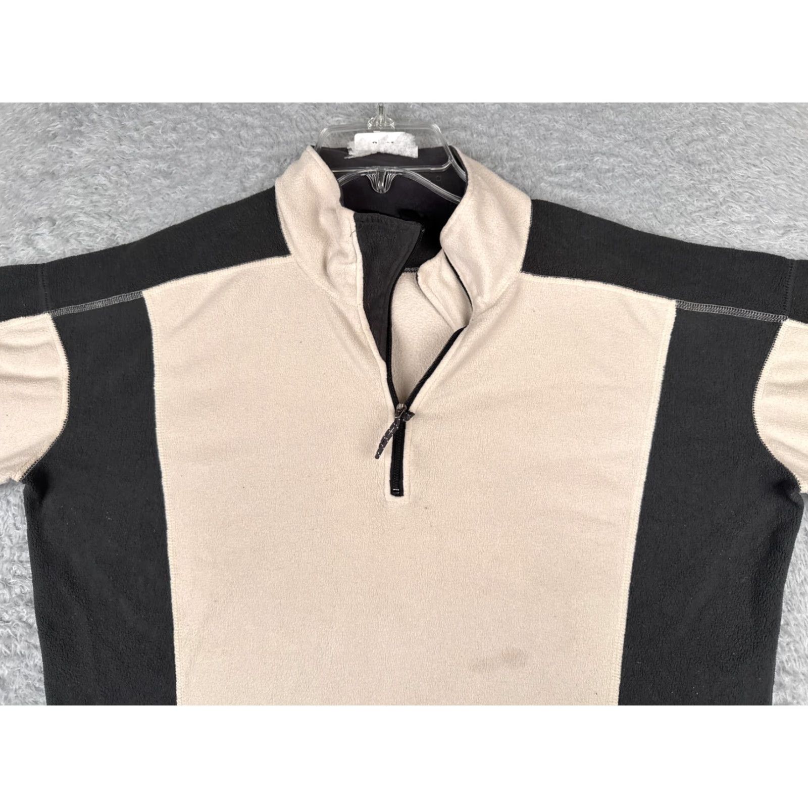 Mountain Hardwear Mountain Hardwear Sweatshirt Womens Medium Beige Black 1/4 Zip Polyester Fleece Size M / US 6-8 / IT 42-44 - 4 Thumbnail