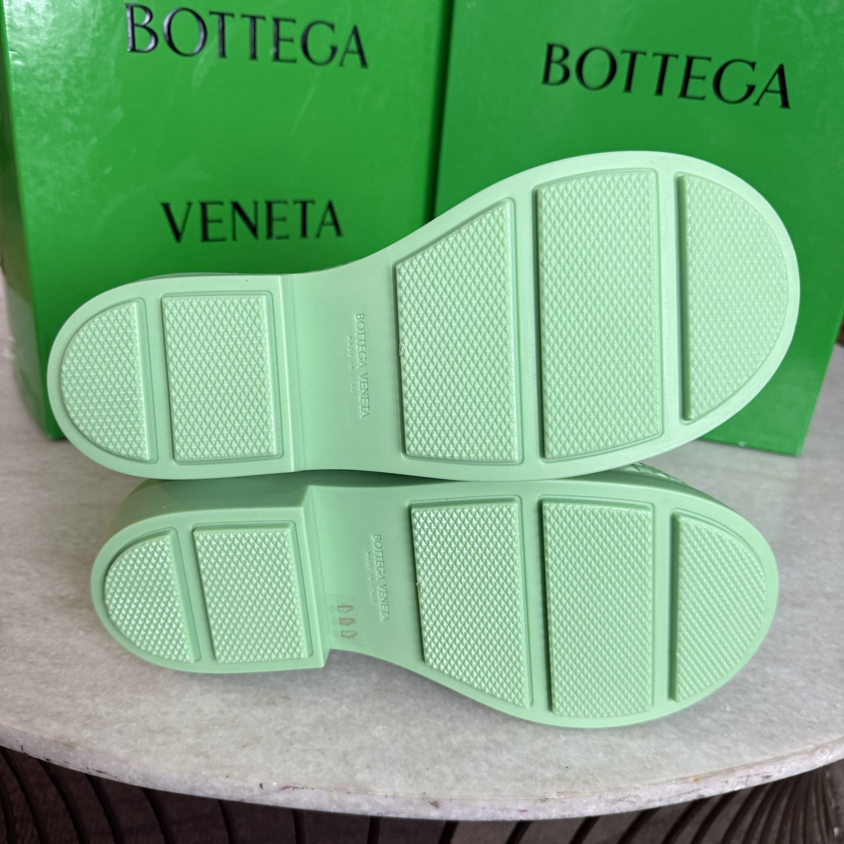 Bottega Veneta Bottega Veneta 763725 Green Men's Rubber Fireman Boots, 42 Size US 10 / EU 43 - 5 Thumbnail