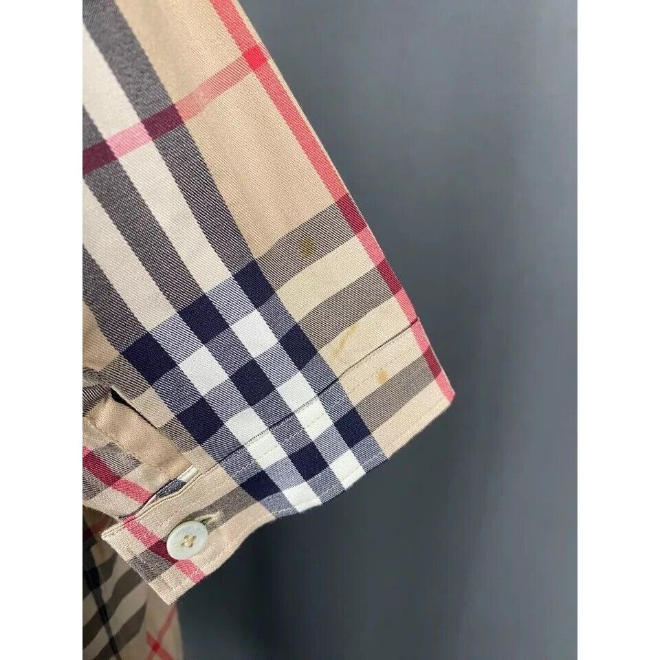 Burberry Burberry Nova Check Women's Beige Shortsleeve Shirt Size S Size S / US 4 / IT 40 - 8 Thumbnail