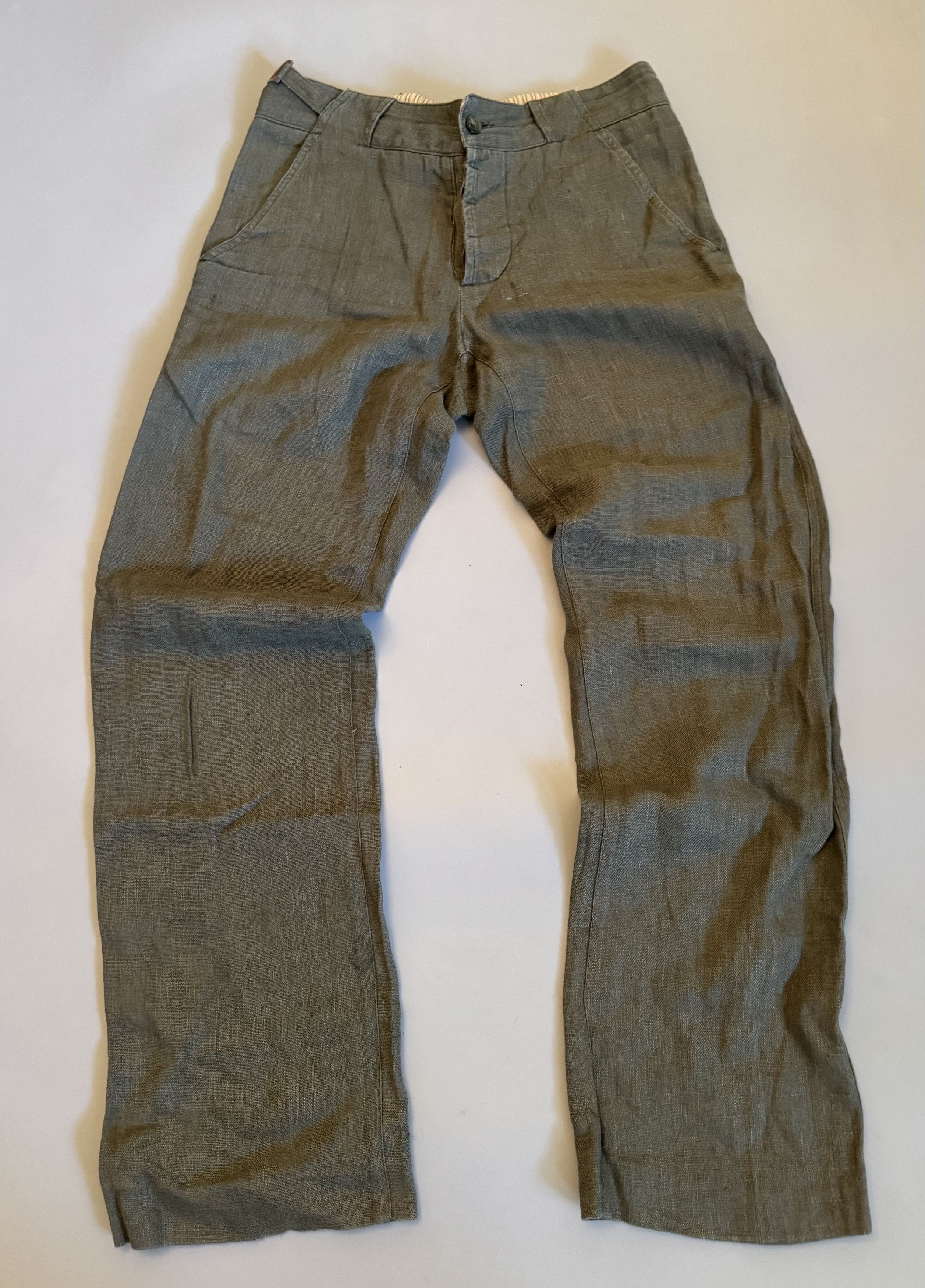 Dolce & Gabbana Vintage 2000s Dolce & Gabbana Olive Pants Size 30 Size 30" / US 8 / IT 44 - 2 Thumbnail