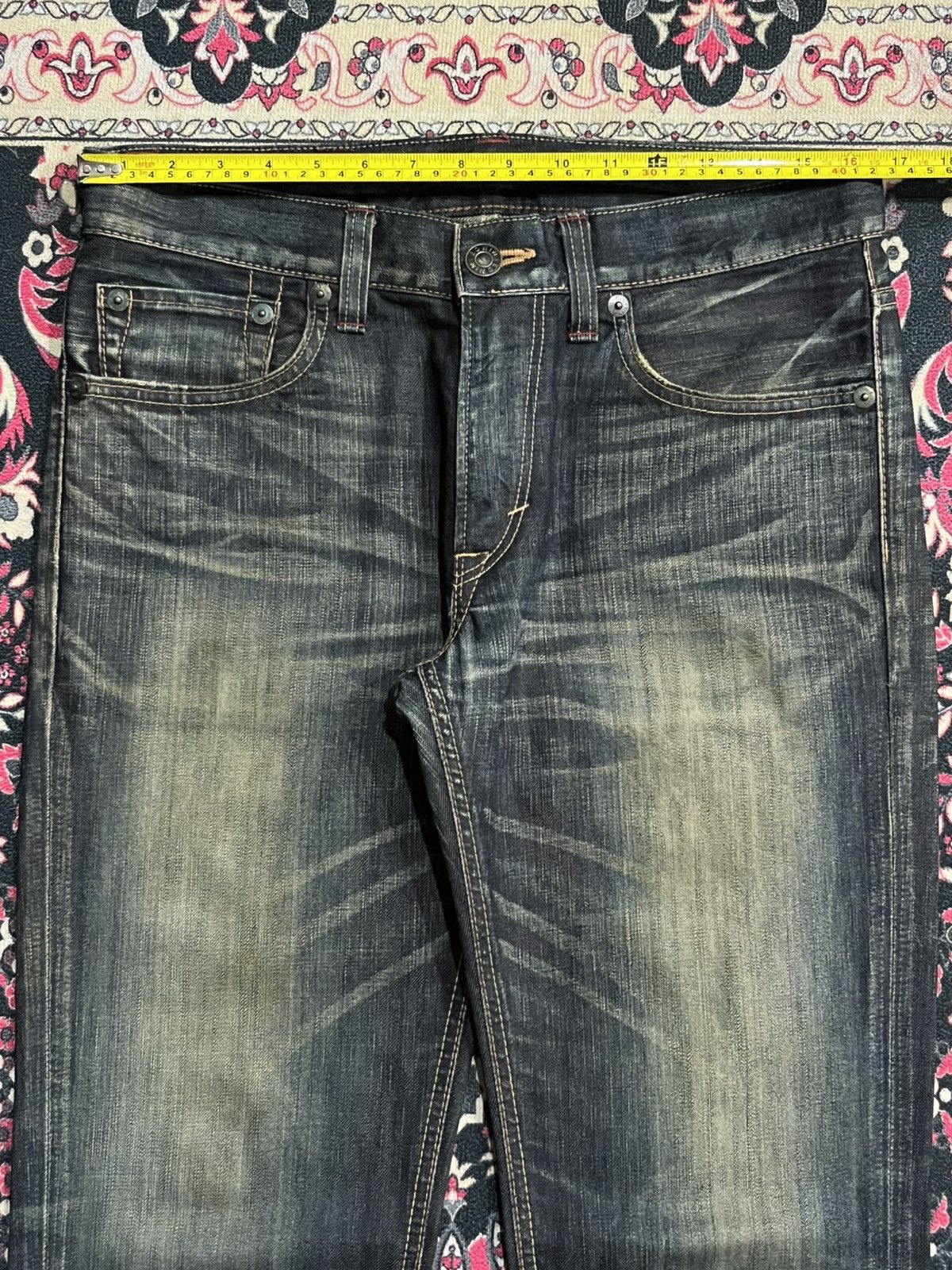 Edwin Vintage Edwin 512 Made in Japan Dark Washed Flare Jeans Size US 31 - 13 Thumbnail