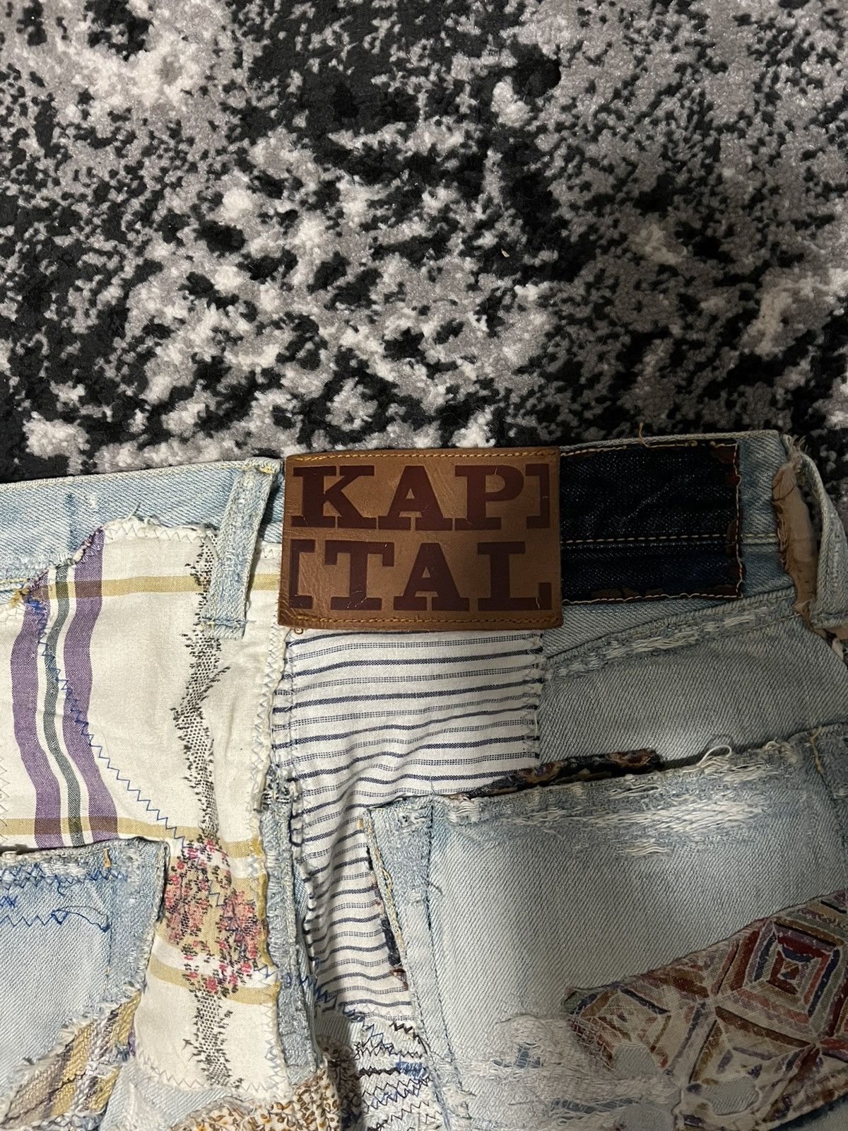 Kapital Kapital Happy Patchwork Tapered Denim “Indigo” Size US 30 / EU 46 - 11 Thumbnail