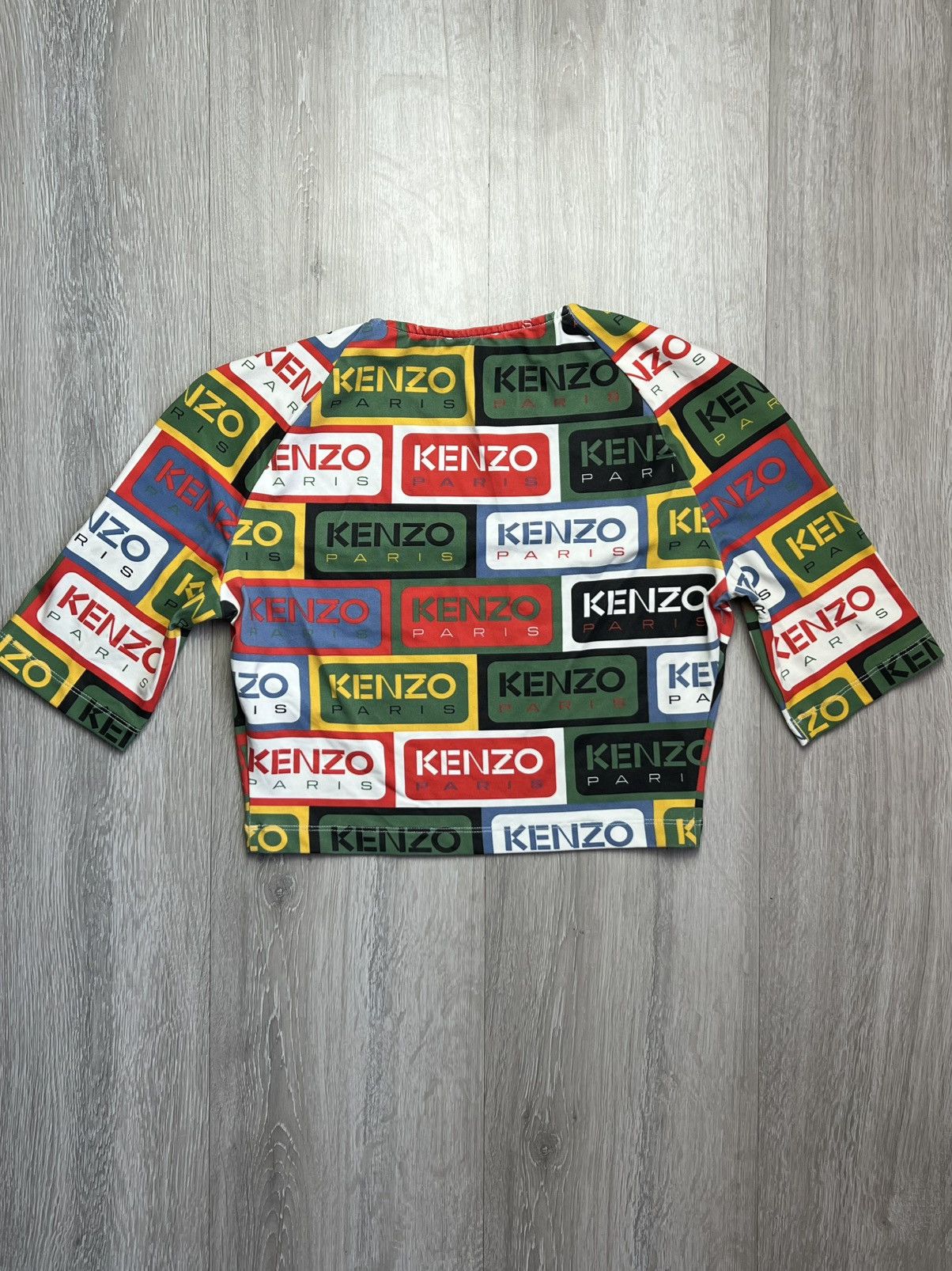 Kenzo Kenzie labels print short top Size S / US 4 / IT 40 - 4 Thumbnail