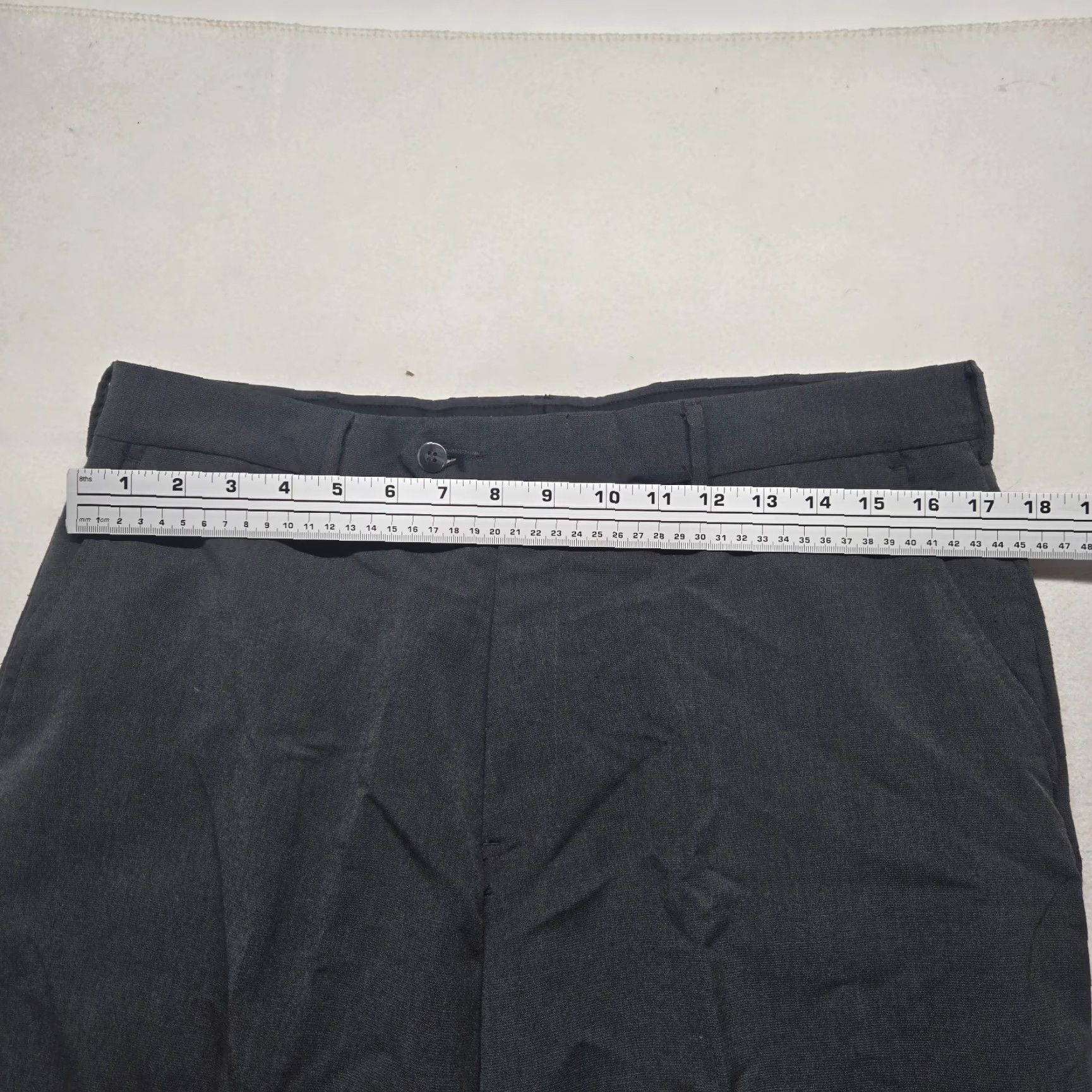Van Heusen Van Heusen Pants Men 36x30 Gray Traveler Dress Flat Front Straight Leg Business Pants Size US 36 / EU 52 - 4 Thumbnail