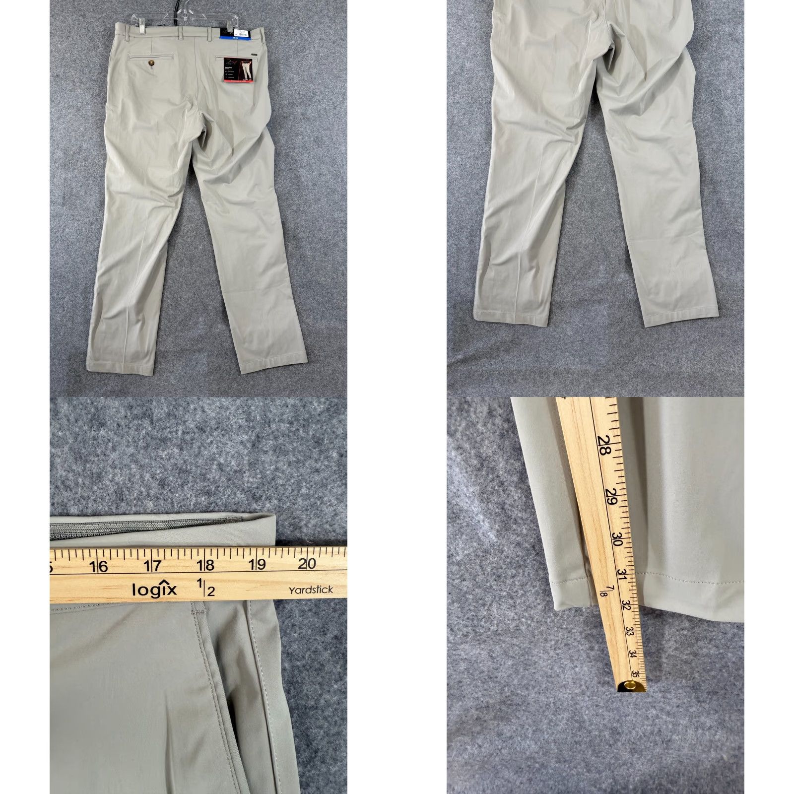 Vintage Greg Norman Pants Mens 38x32 Crusted Gravel Green Classic Stretch Golf Chino NWT Size US 38 / EU 54 - 9 Thumbnail
