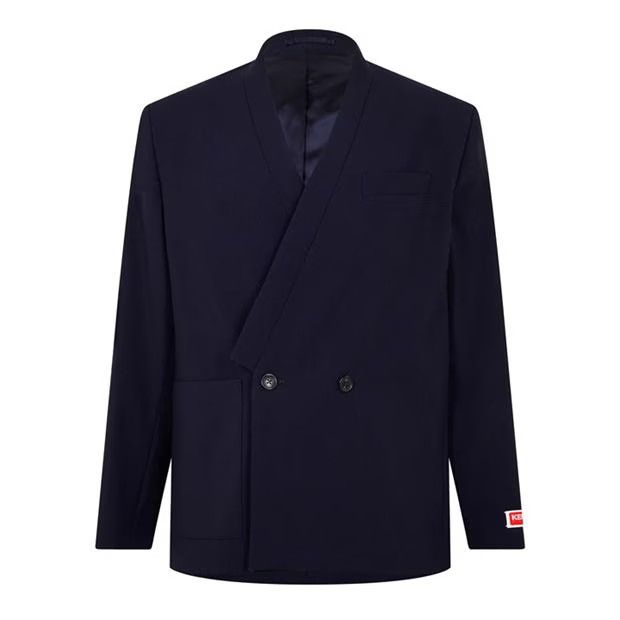 image of Kenzo O1G2R1Mq0424 Blazers In Midnight Blue, Men's (Size Medium)