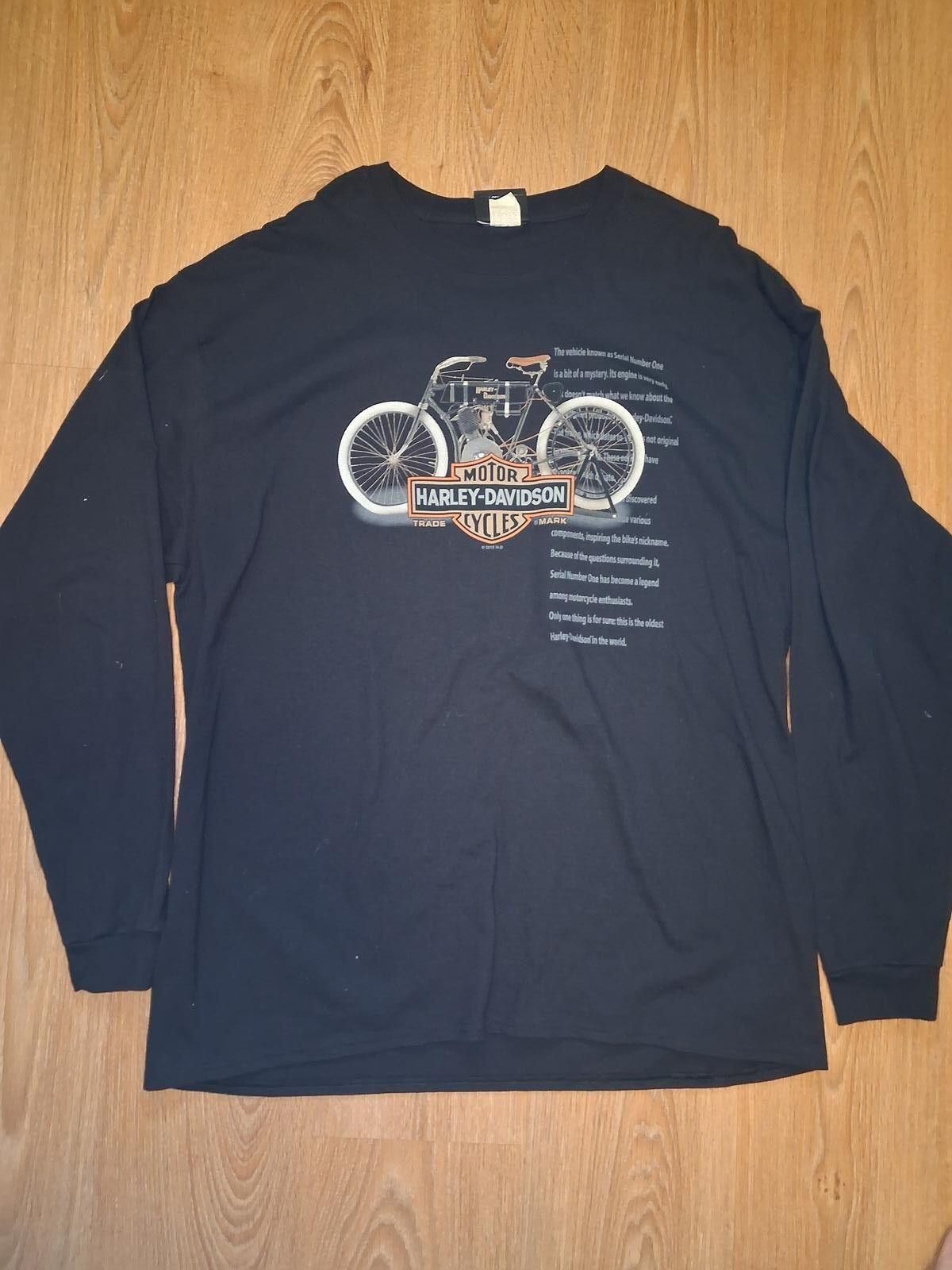 Harley Davidson Harley Davidson Museum Long Sleeve Shirt 2XL Black Cotton Size US XXL / EU 58 / 5 - 1 Thumbnail