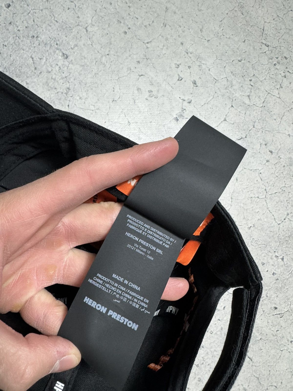Heron Preston Heron Preston Luxury Black Cap Big Logo Hype Size ONE SIZE - 8 Thumbnail