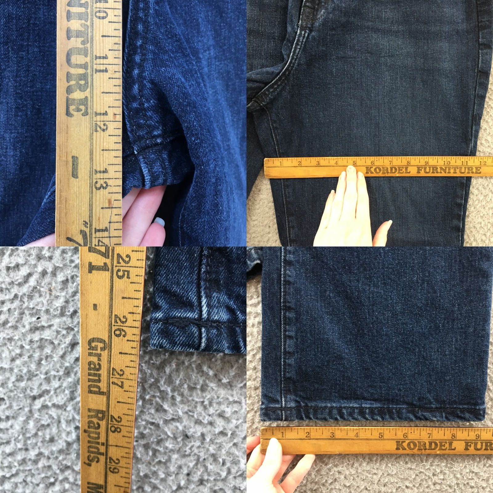 Vintage A New Day Bootcut Jeans Womens 10 (Actual 30x26) Blue Denim High Rise Zip NEW Size 32" / US 10 / IT 46 - 8 Thumbnail