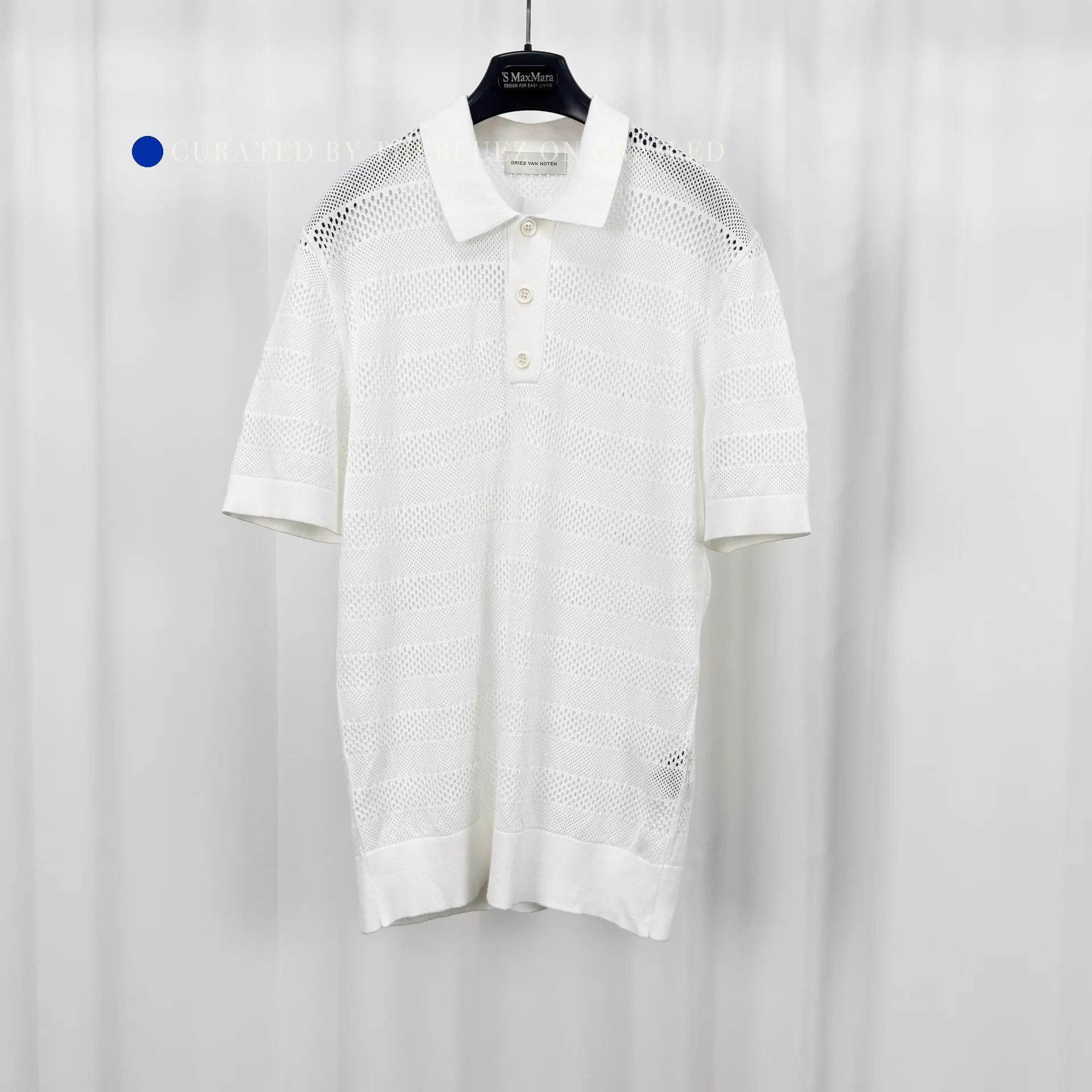 Dries Van Noten 25FW Open Knit Short Sleeve Polo Size US L / EU 52-54 / 3 - 1 Thumbnail