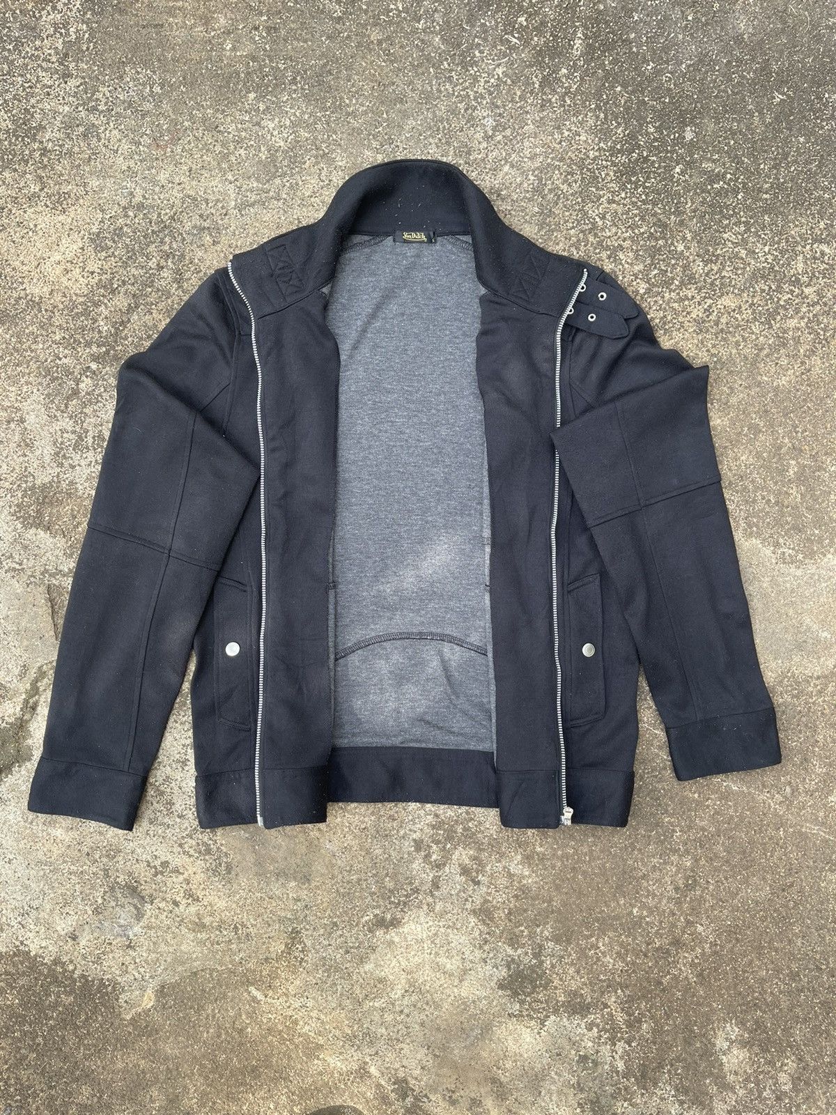 Von Dutch Von Dutch Black Moto Jacket - Buckle Collar, Zip Closure Size US M / EU 48-50 / 2 - 12 Thumbnail