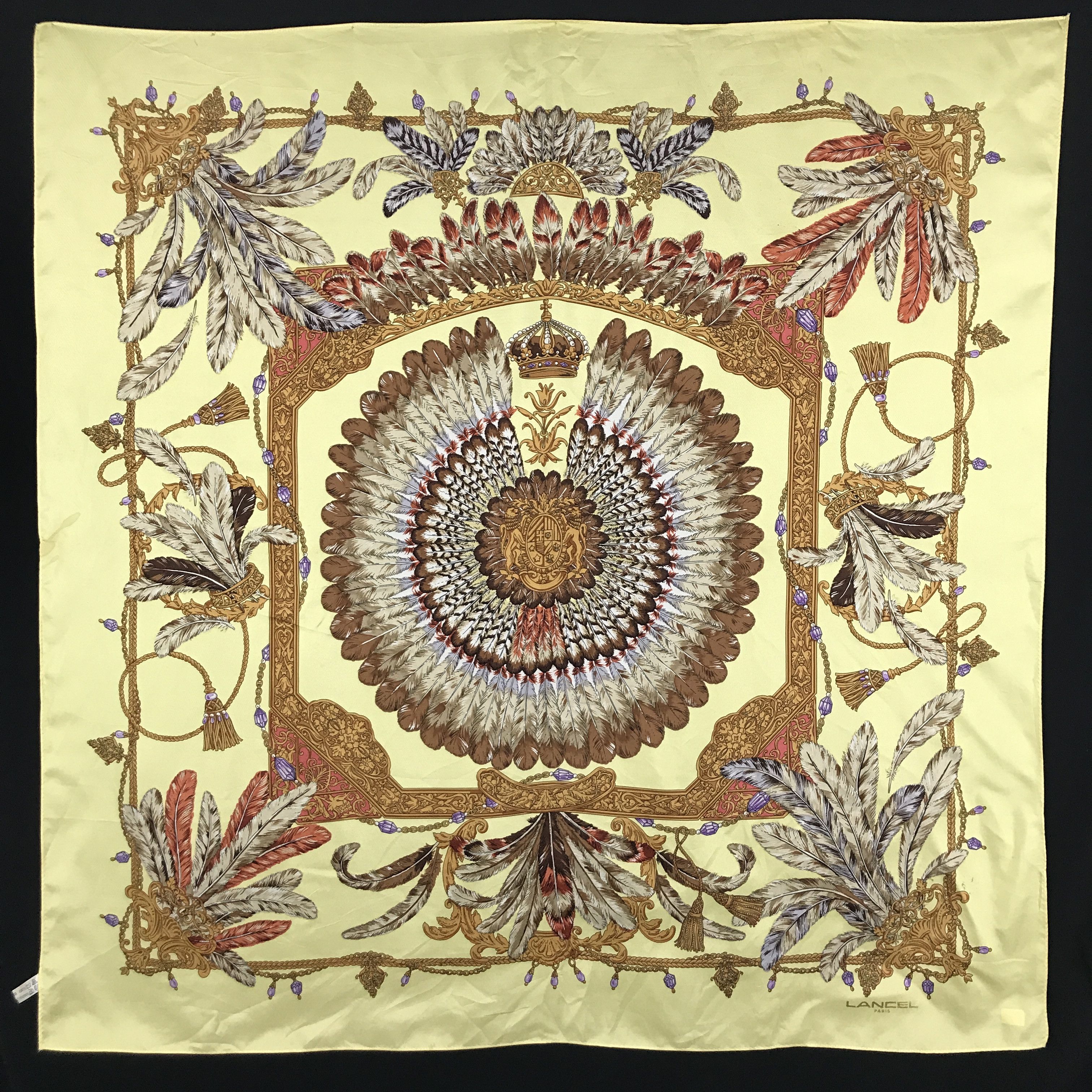 Designer × Lancel × Vintage Vintage Lancel Silk Scarf Size ONE SIZE - 1 Thumbnail