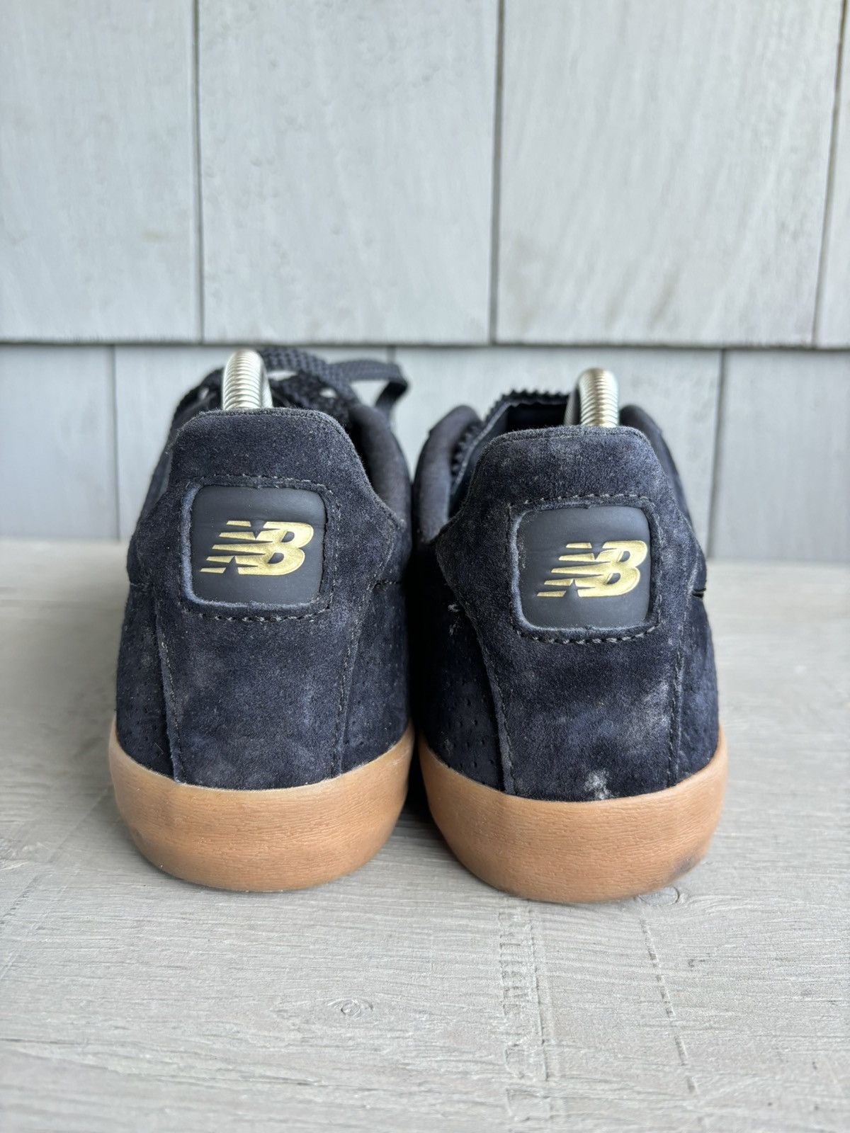 New Balance New Balance Tempus Black Gum Sole Black Suede Mens 8 Cap Toe Size US 8 / EU 41 - 6 Thumbnail
