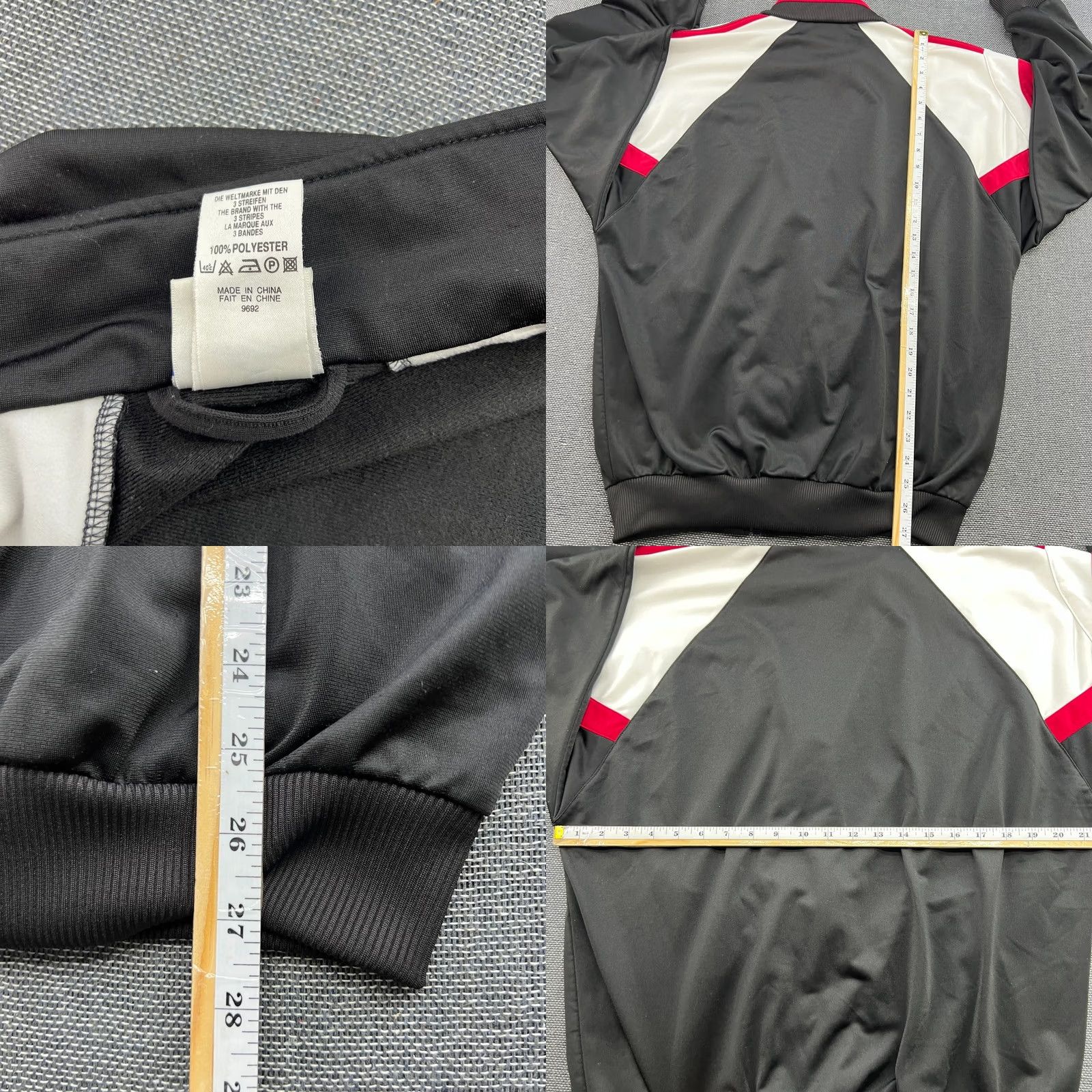 Adidas Feyenoord Adidas Track Jacket Football Medium M Black Vintage Junior? No, Mens. Size US M / EU 48-50 / 2 - 8 Thumbnail