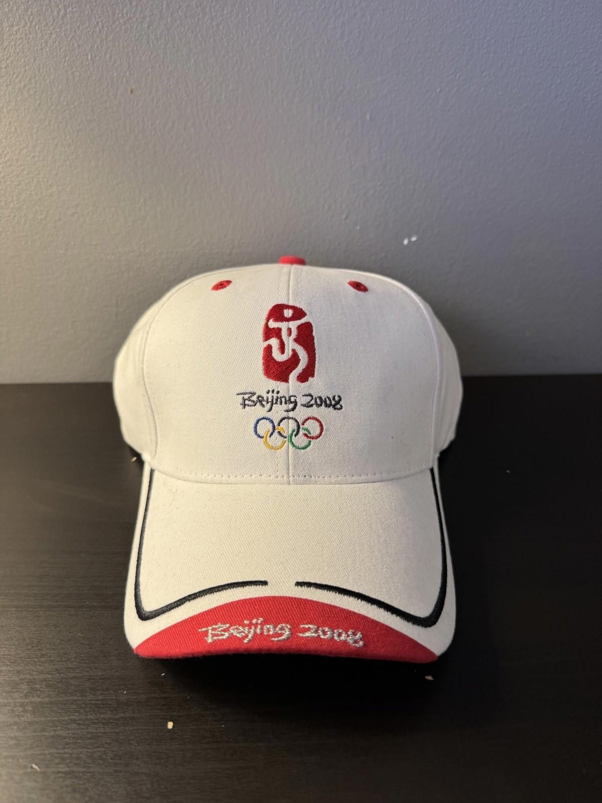 Other 2008 Beijing Summer Olympics Hat Adjustable White New w Tags Size ONE SIZE - 1 Thumbnail