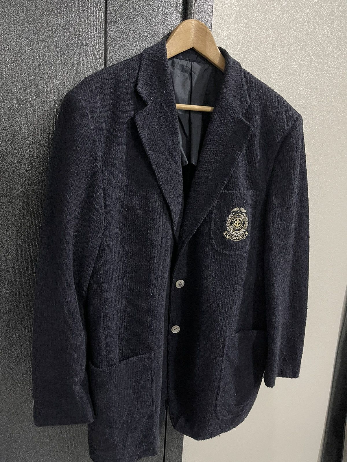 Burberry Vintage Burberrys Yacht Club Cudroy Coat Blazer Size 42L - 2 Thumbnail