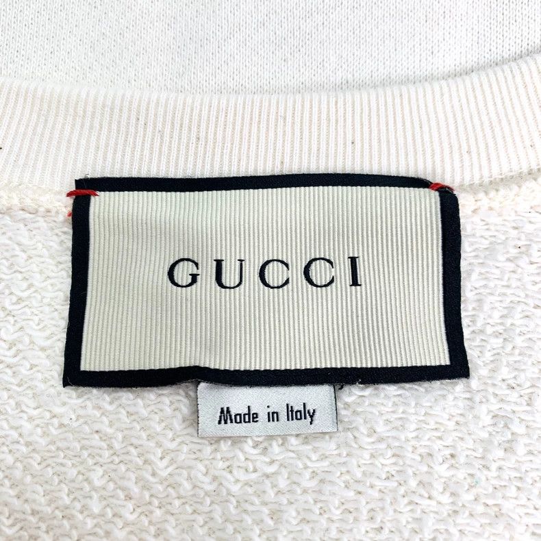 Gucci Gucci Beige logo sequin round-neck cotton long-sleeved swea Size US XS / EU 42 / 0 - 6 Thumbnail