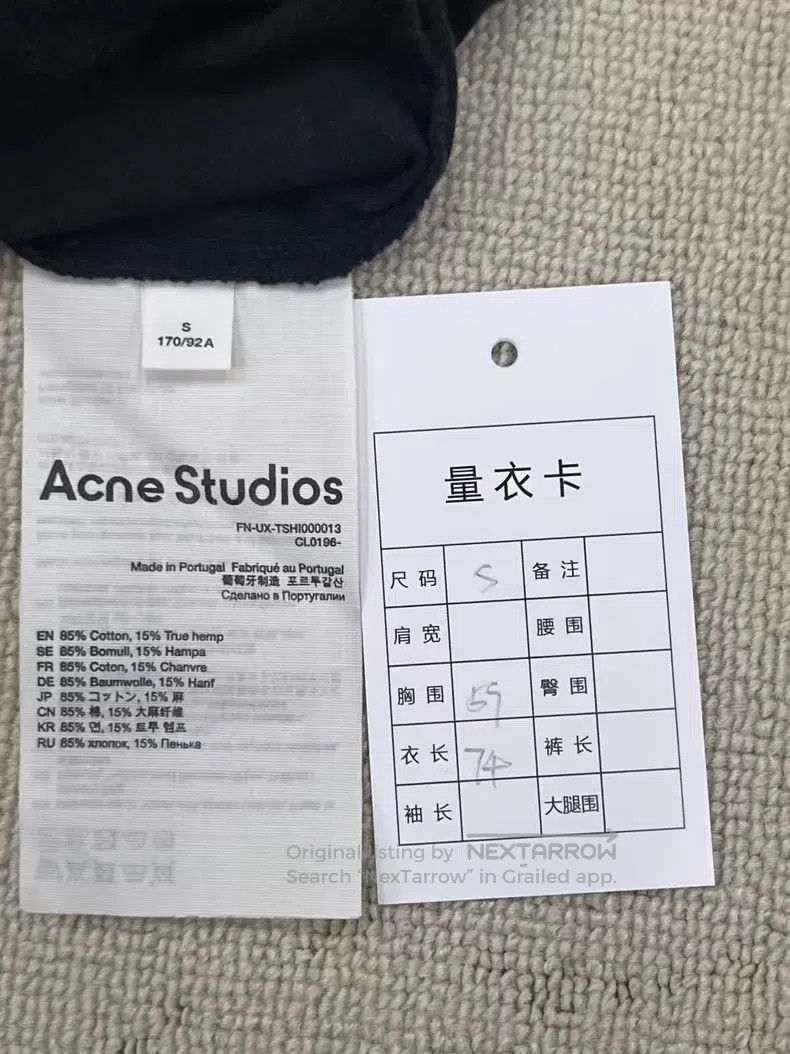 Acne Studios Acne Studios 1996 Series Letter Printed Crewneck Short Sle Size US S / EU 44-46 / 1 - 4 Thumbnail