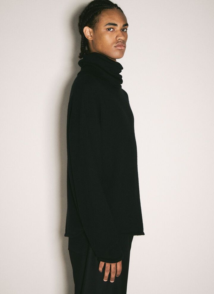 Saint Laurent Paris o1s22i1n0425 Hooded Pullover Sweater in Black Size US M / EU 48-50 / 2 - 3 Thumbnail