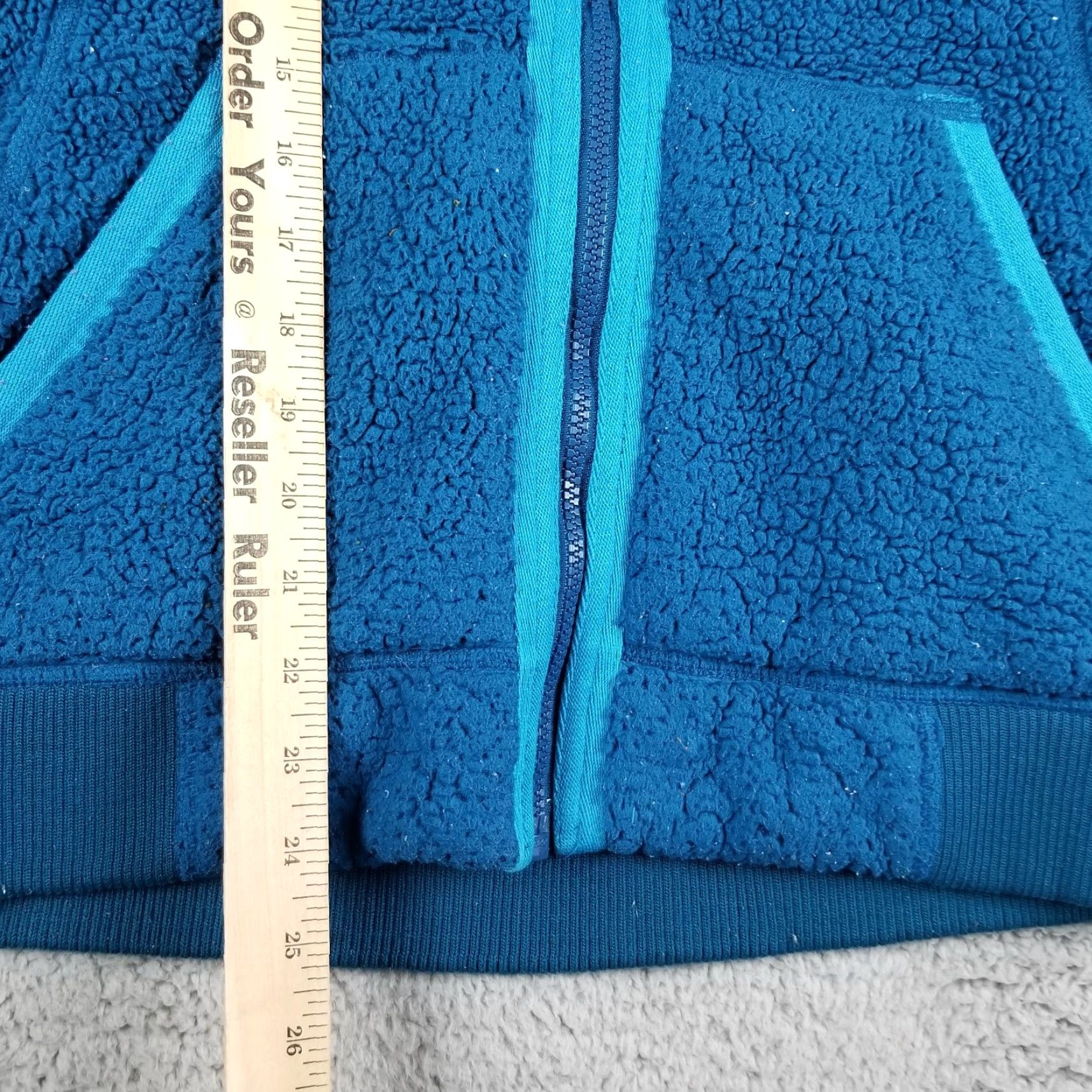 The North Face The North Face Jacket Women Medium Blue Deep Pile Fleece Full Zip Hooded Size M / US 6-8 / IT 42-44 - 4 Thumbnail