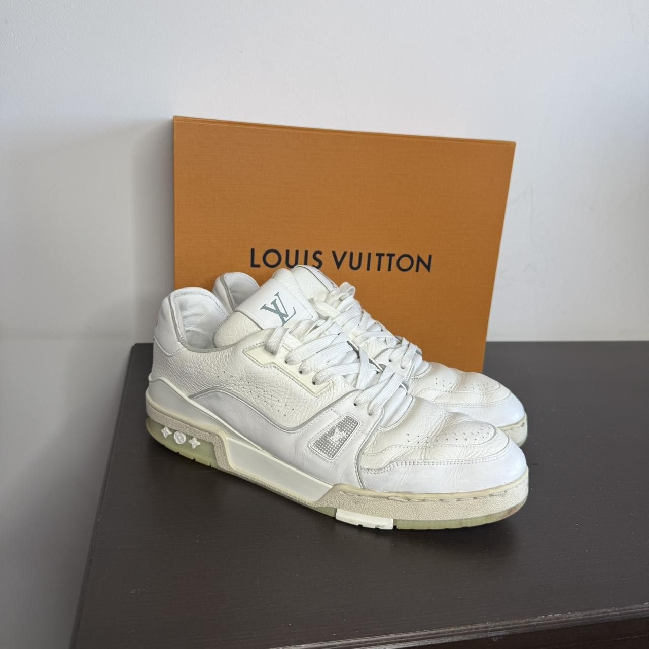 Louis Vuitton Louis Vuitton Oversize Sneakers Trainers All White Size US 11.5 / EU 44-45 - 1 Thumbnail