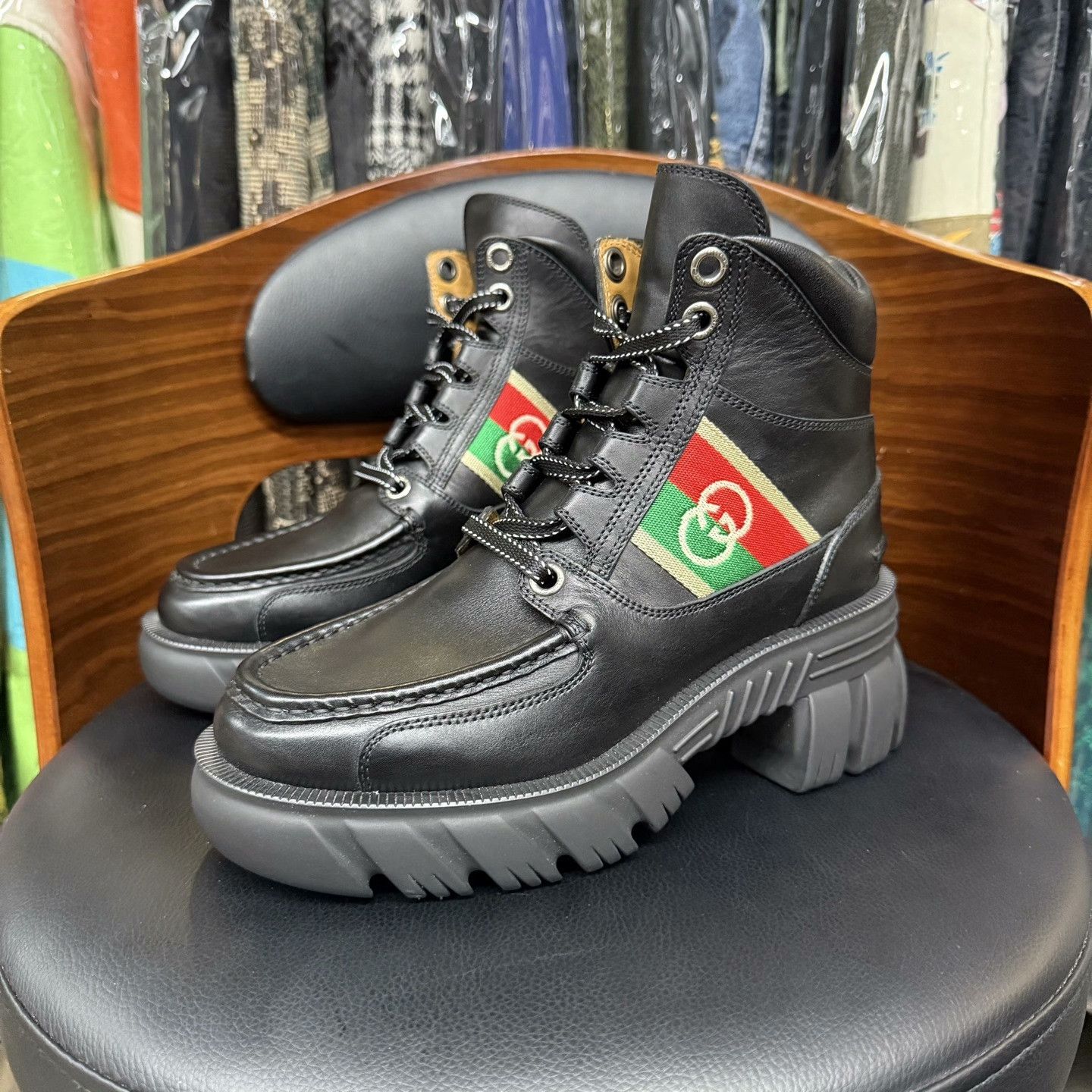 Gucci Gucci Black Boots 36 Women Size US 6 / IT 36 - 1 Thumbnail