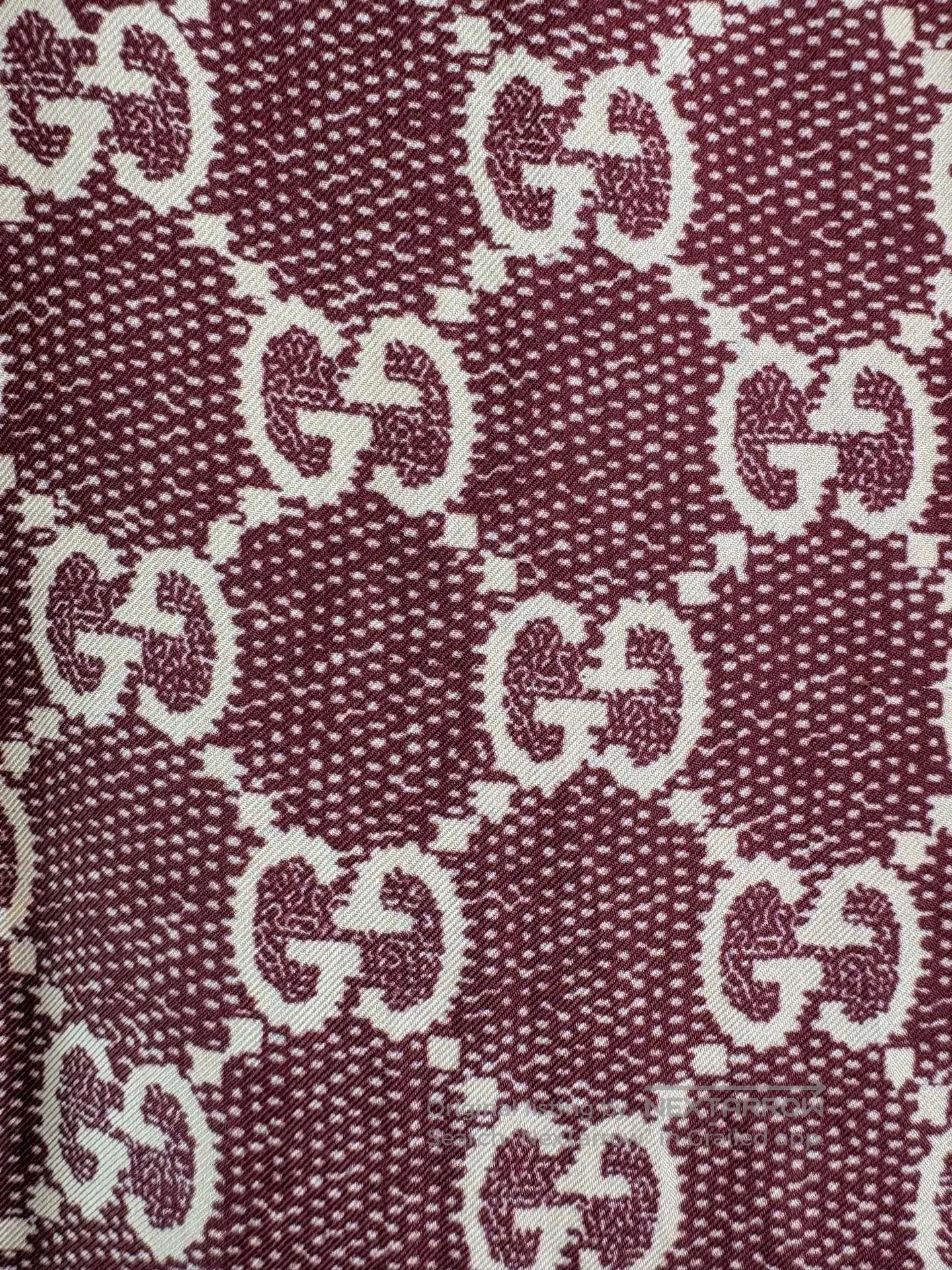 Gucci Gucci Monogram Logo Silk Pants. Size 22" - 3 Thumbnail